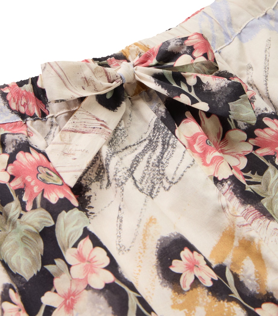 Organic Cotton Love Print Pyjama Set CHALK Image 2