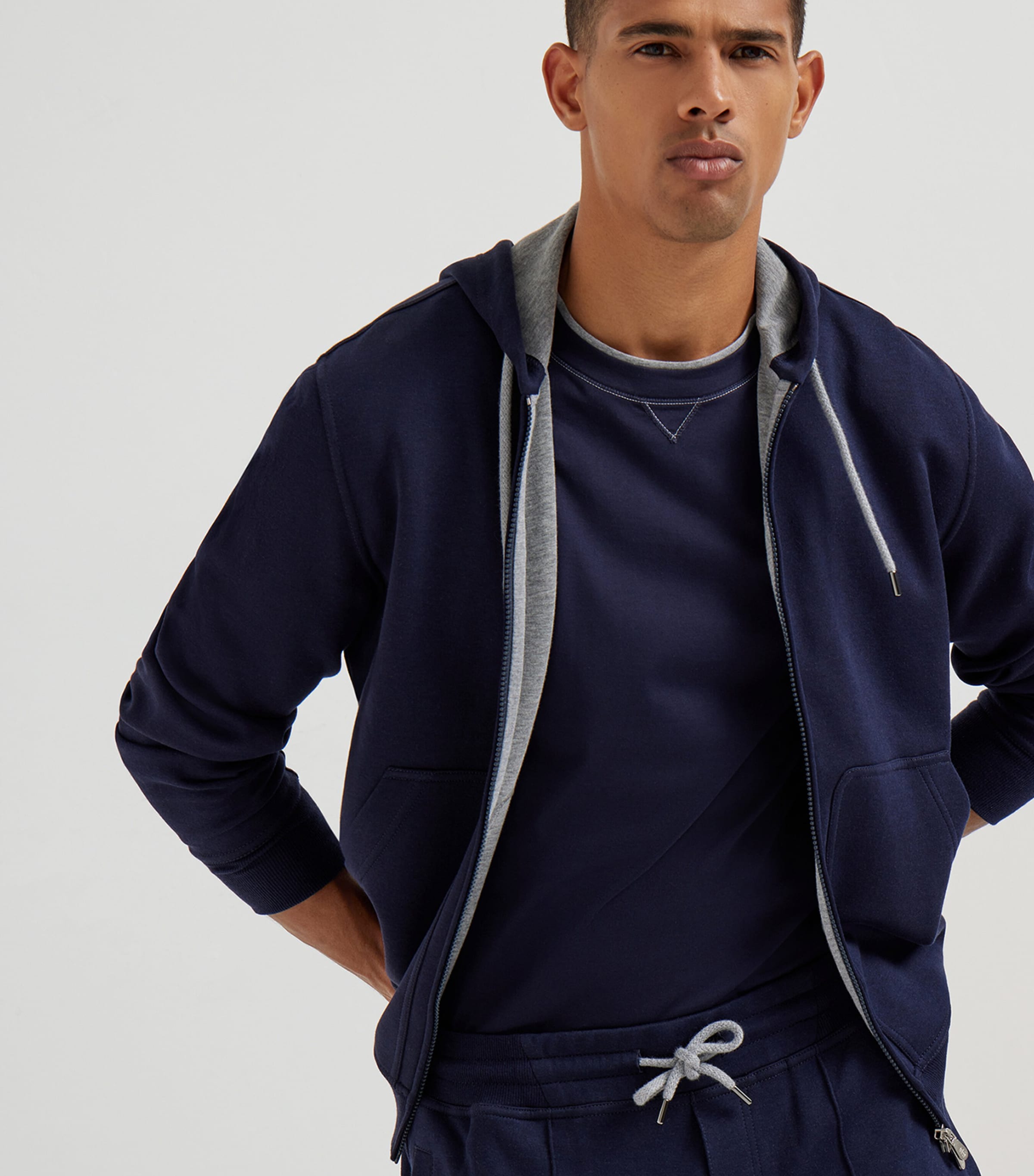 Tシャツ・カットソー Brunello Cucinelli T-Shirt With Logo And Faux-Layering Brunello Cucinelli Cotton Faux-Layered Logo T-Shirt | Harrods UK