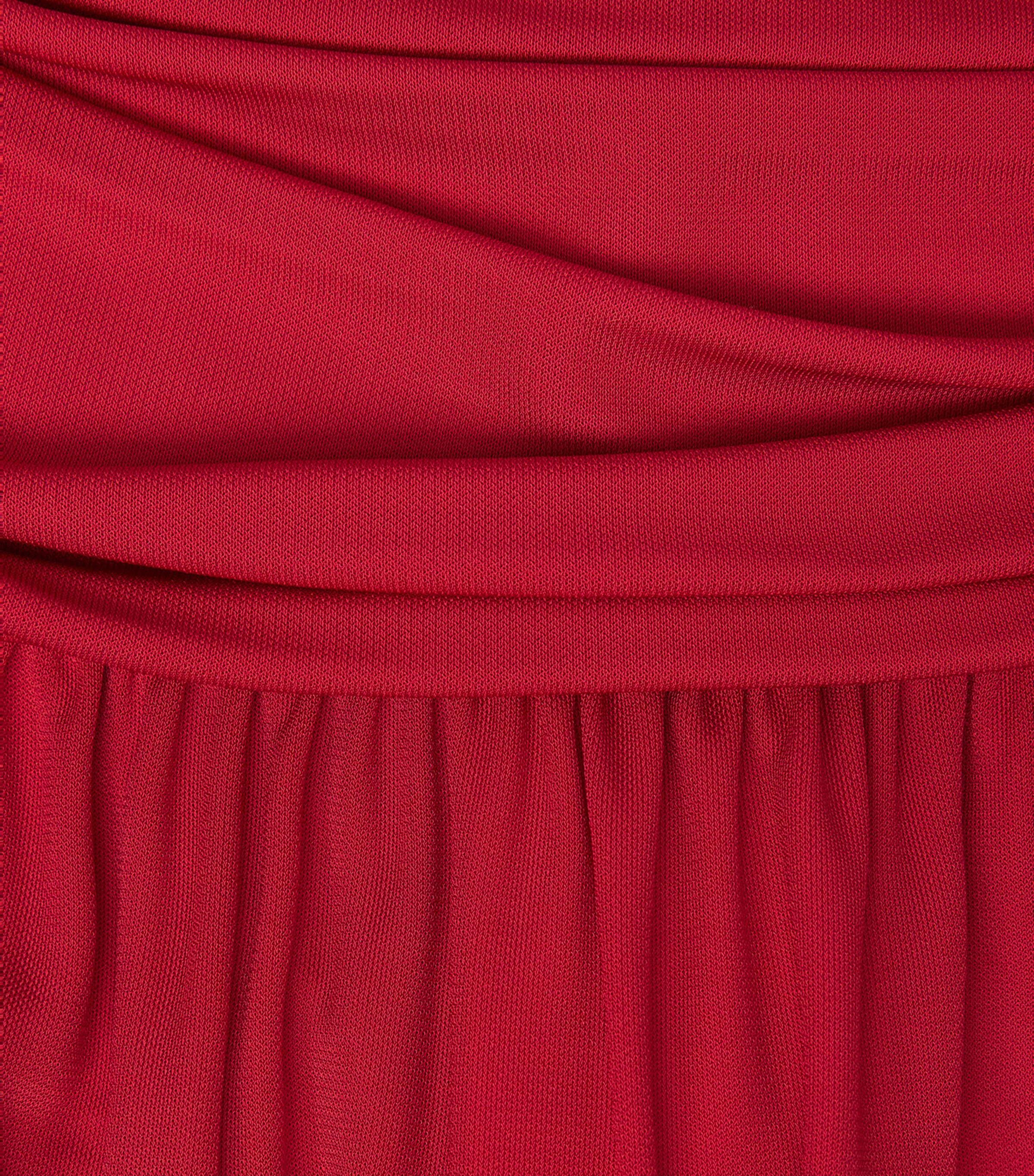 RETORI Womens Draped Maxi Skirt Red Image 6