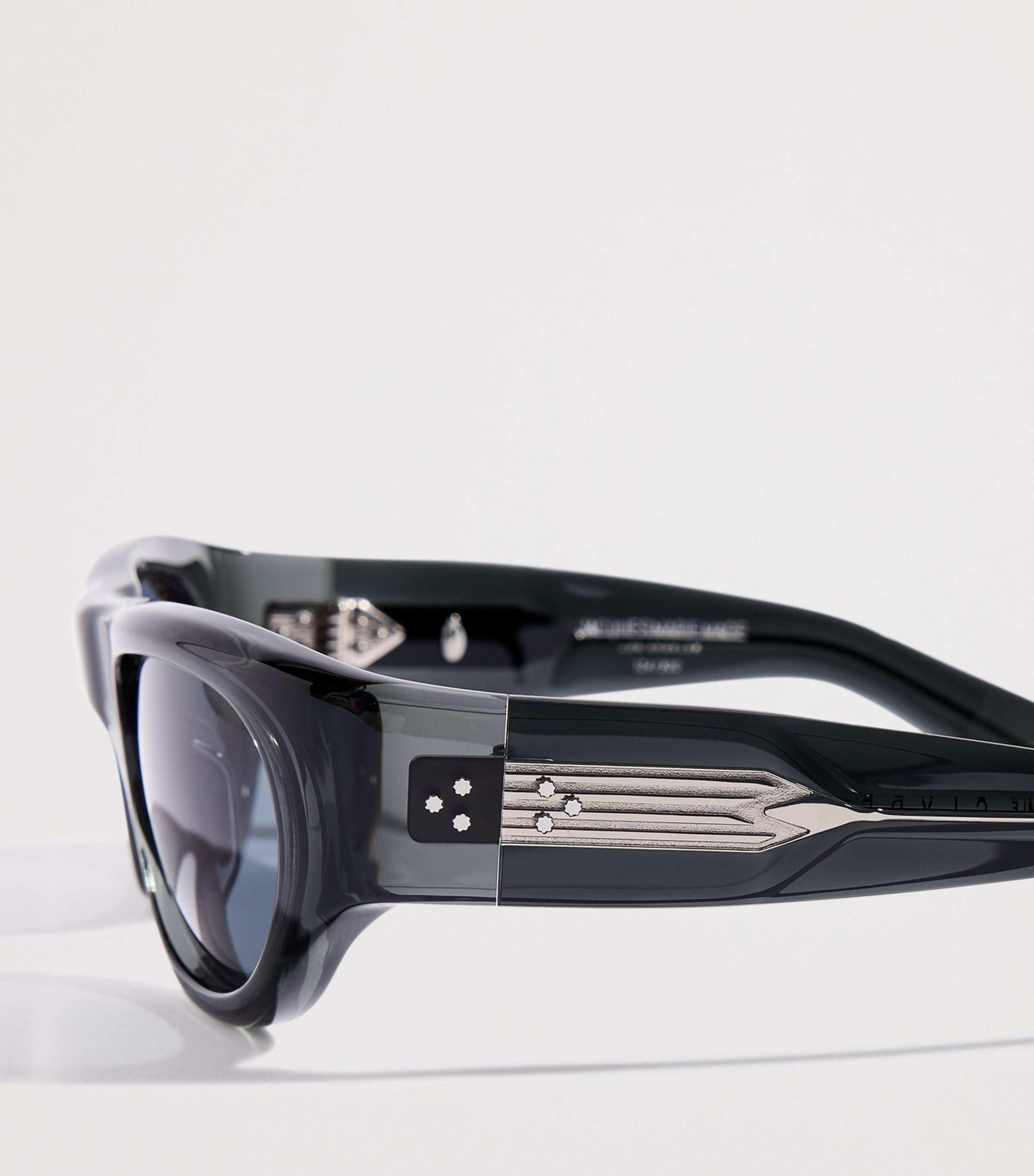 Jacques Marie Mage Acetate Clyde Oval Sunglasses Grisaille Image 5