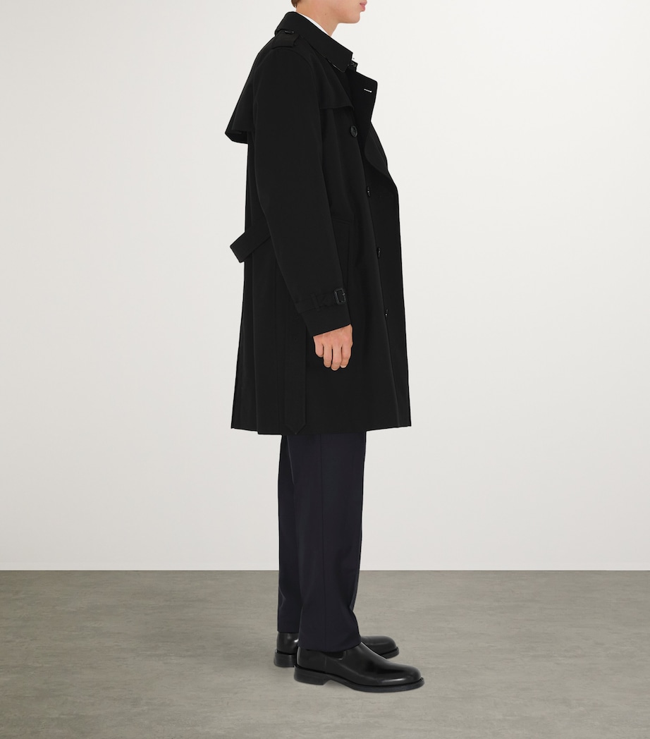 Mid-Length Kensington Heritage Trench Coat BLACK Image 4