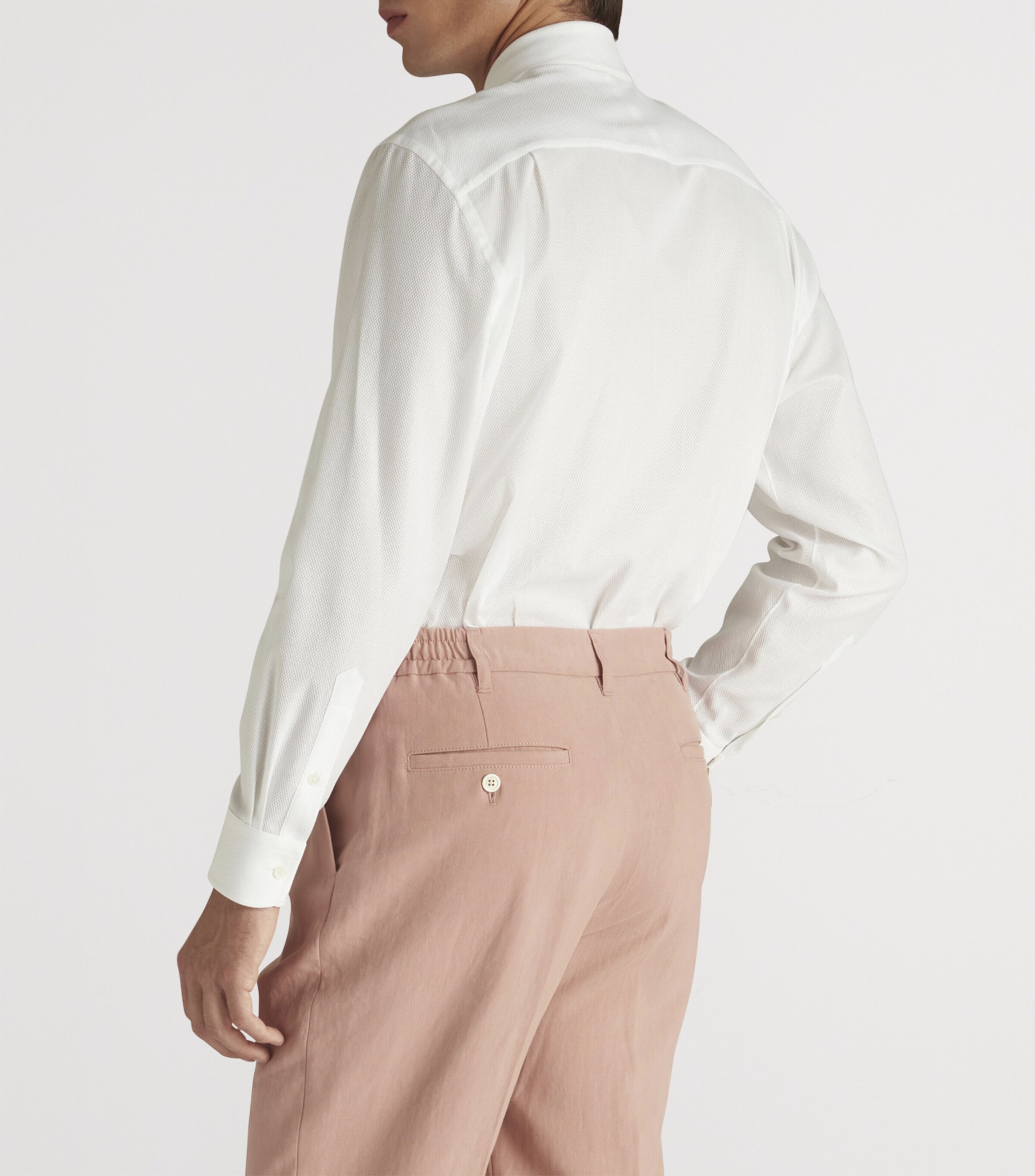 Cotton Giro Inglese Shirt 100WHITE Image 4