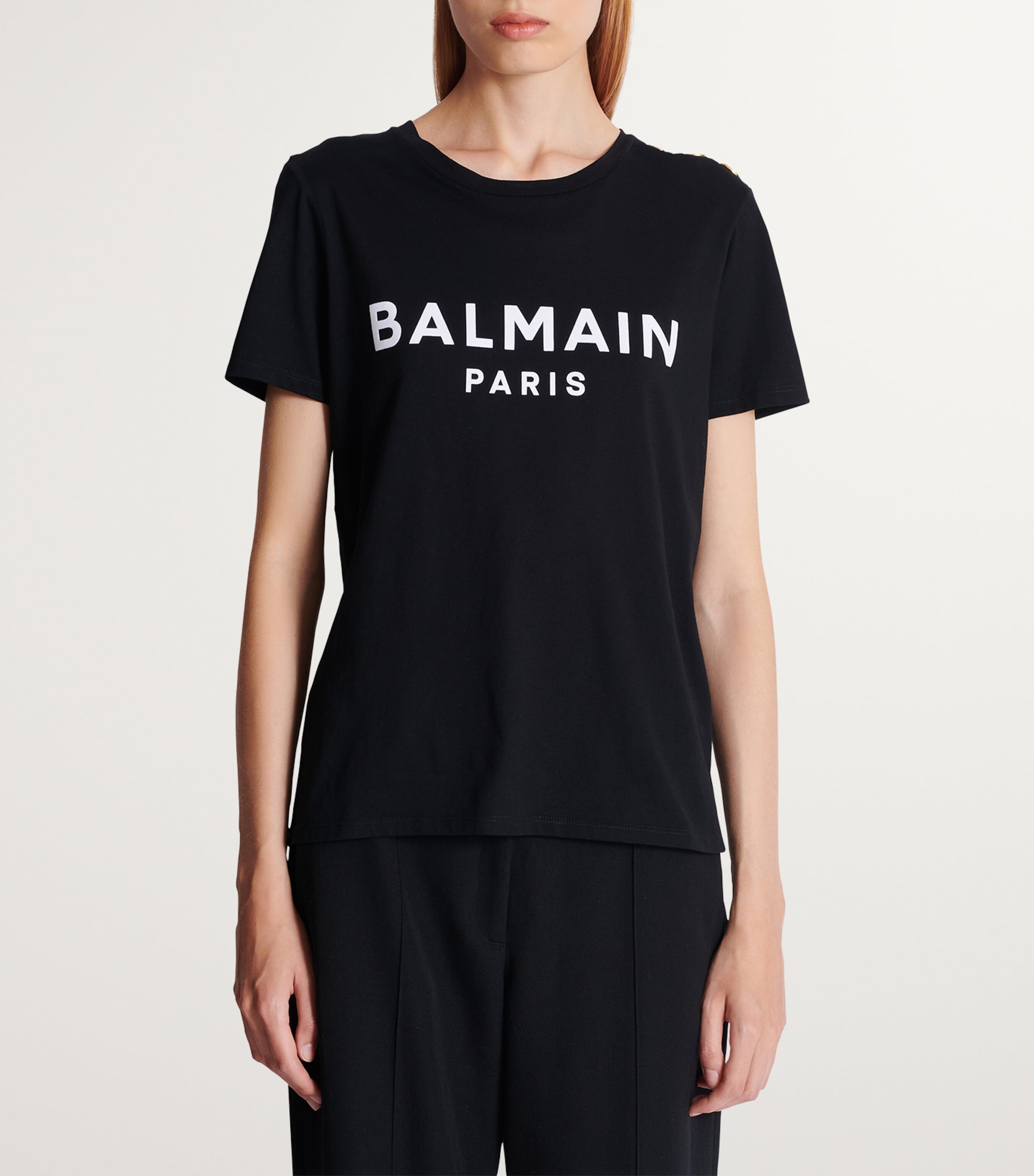 Cotton Logo T-Shirt EAB NOIR/BLANC Image 3