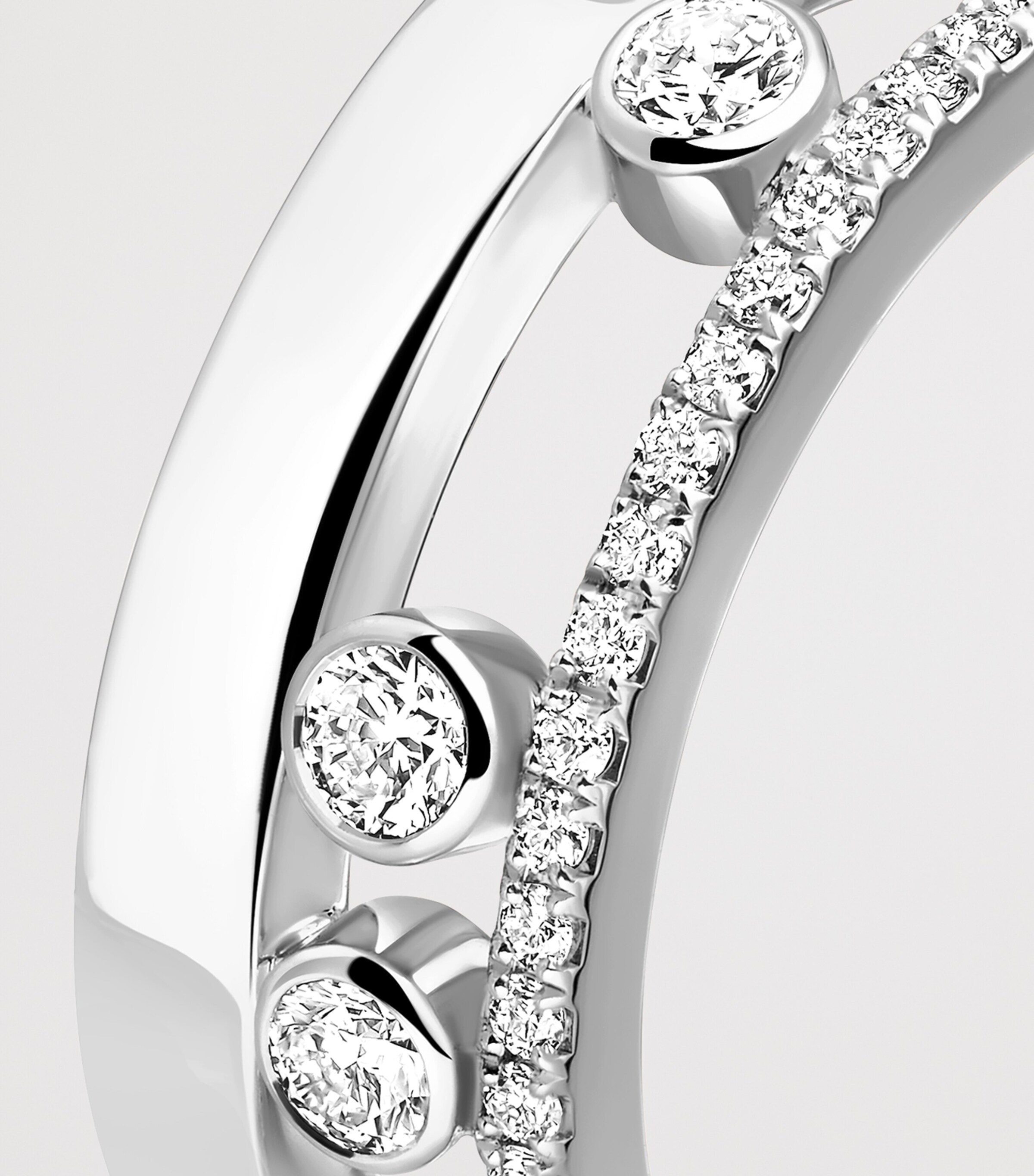 Messika Move Romane White Gold and Diamond Ring White Gold Image 3