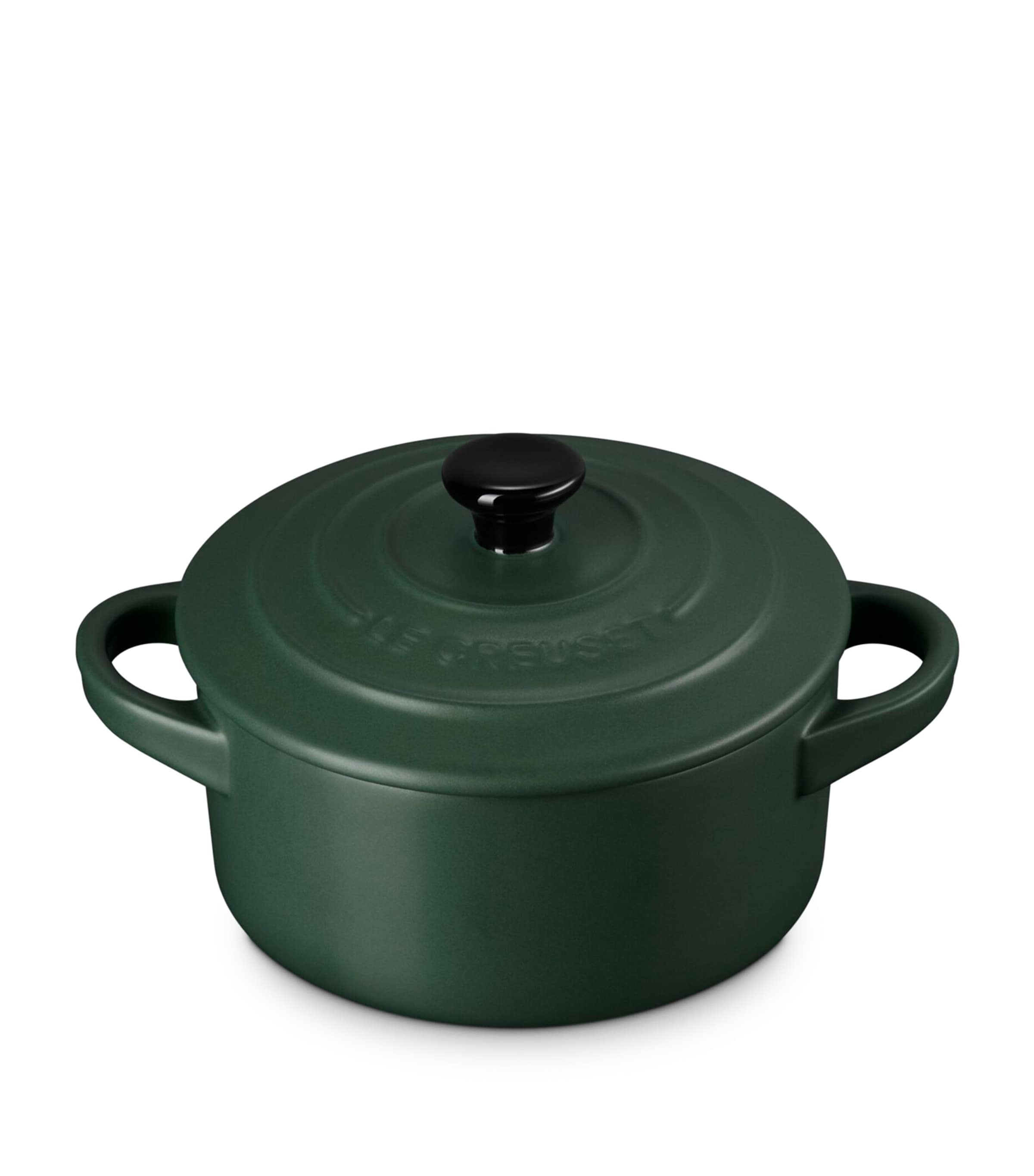 Le Creuset Petite Stoneware Round Casserole Dish (13.5cm) Green Image 2