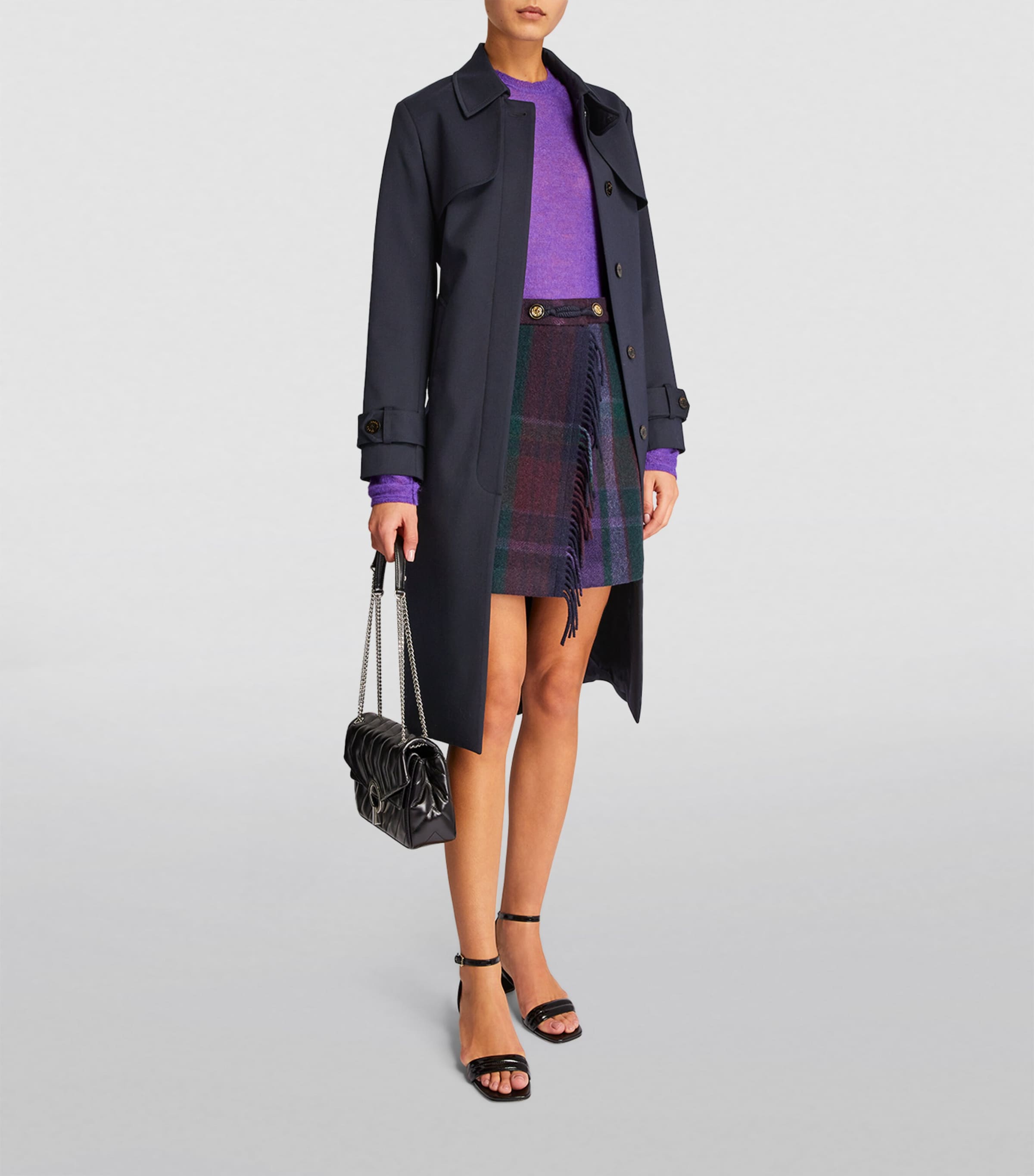 Pleated Trench Coat MARINE Image 9