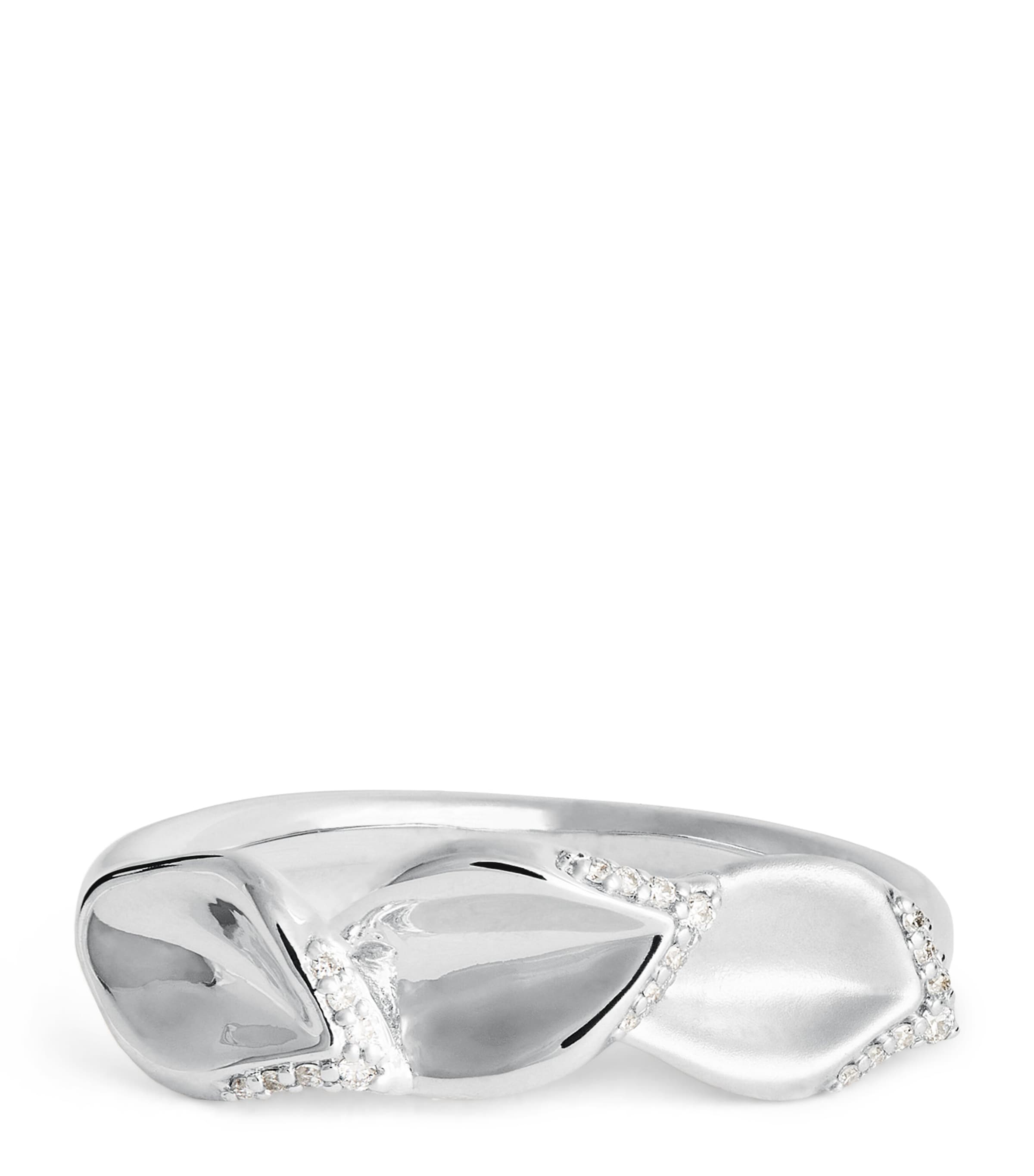 White Gold and Diamond Gloria Secret Garden Ring WHITE GOLD Image 1