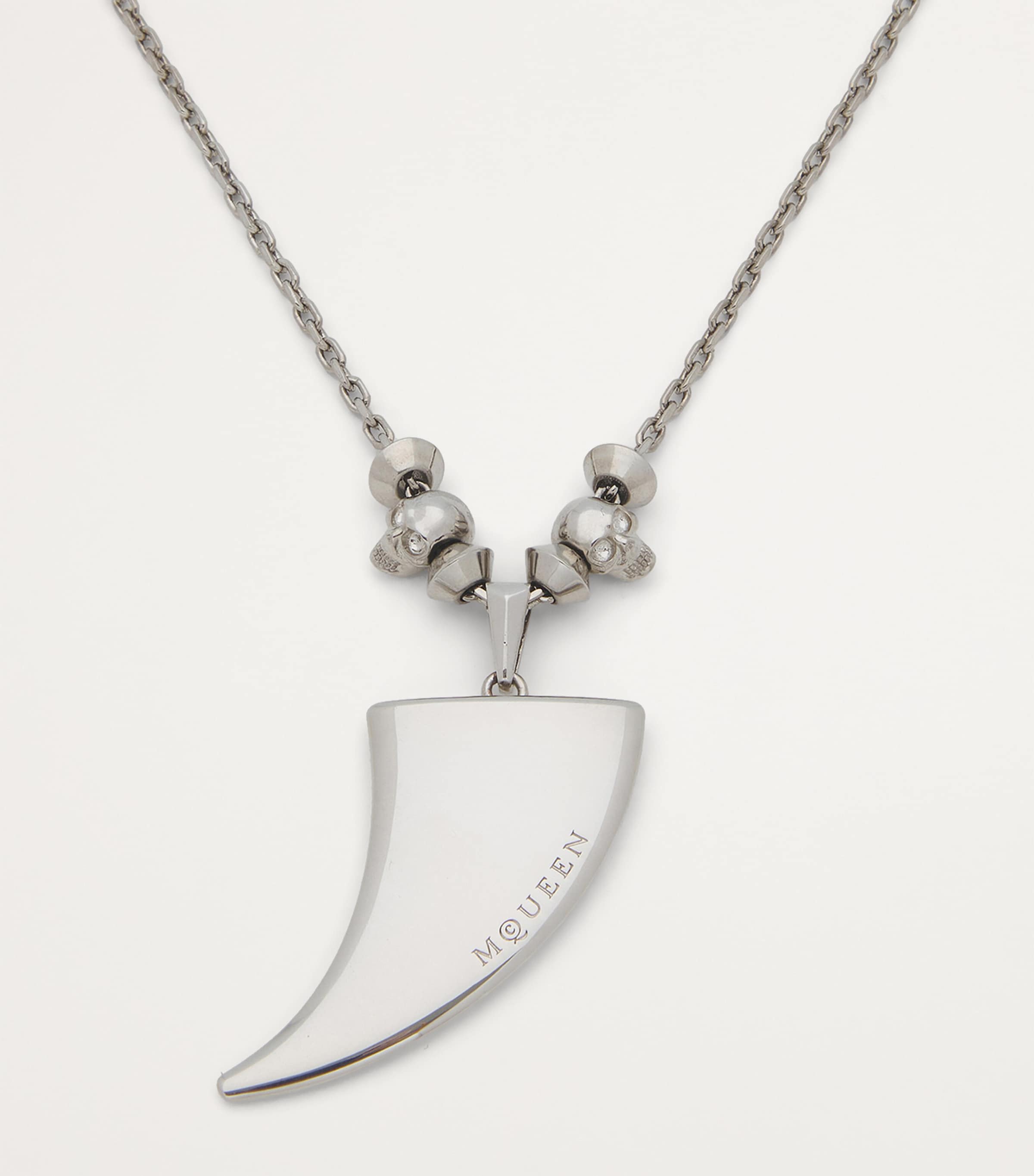 McQueen Palladium-Plated Tiger Claw Pendant Necklace Image 2