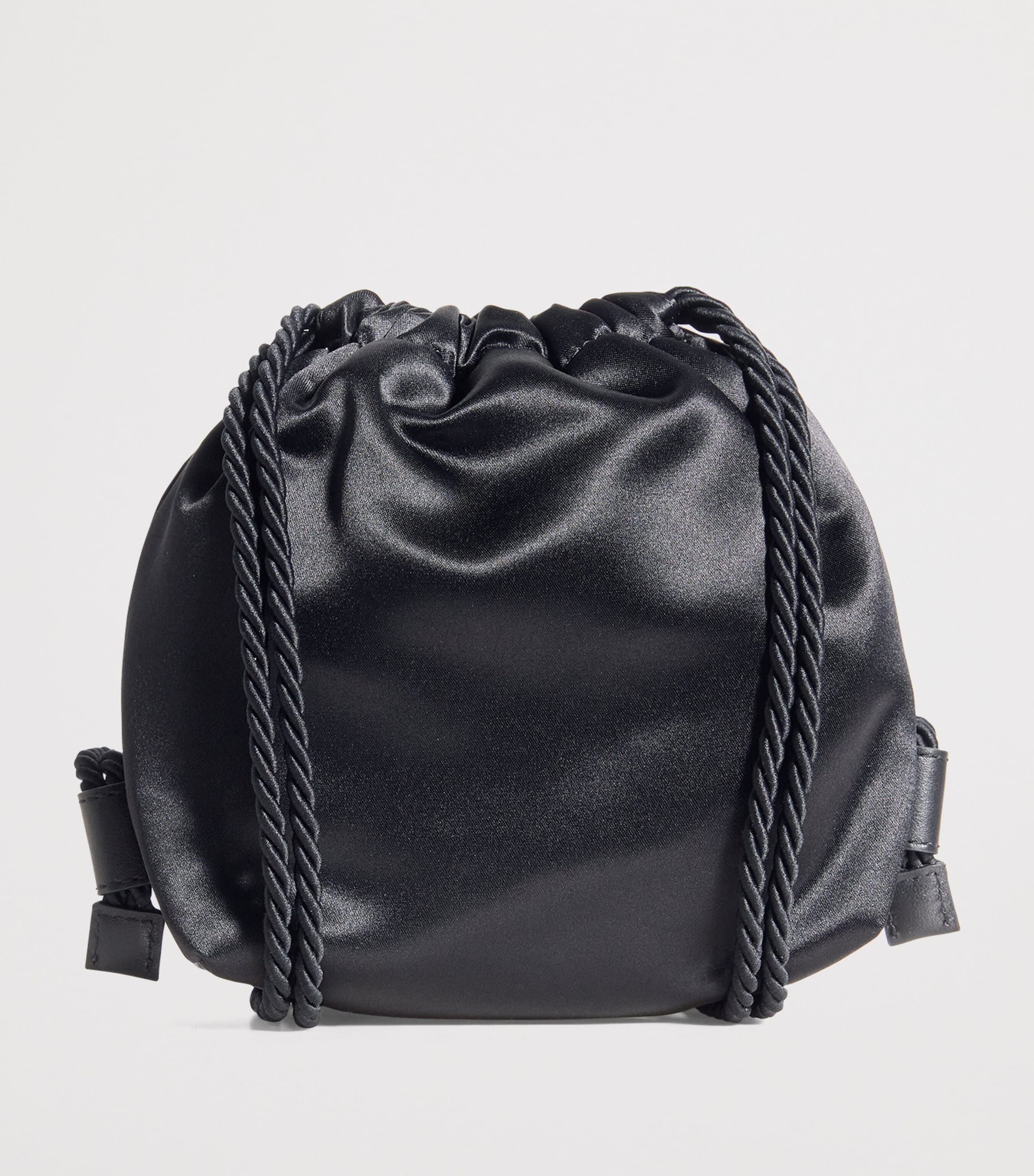 Embellished Medusa Drawstring Backpack 1B00L-BLCKPLLDM+GOLD Image 2