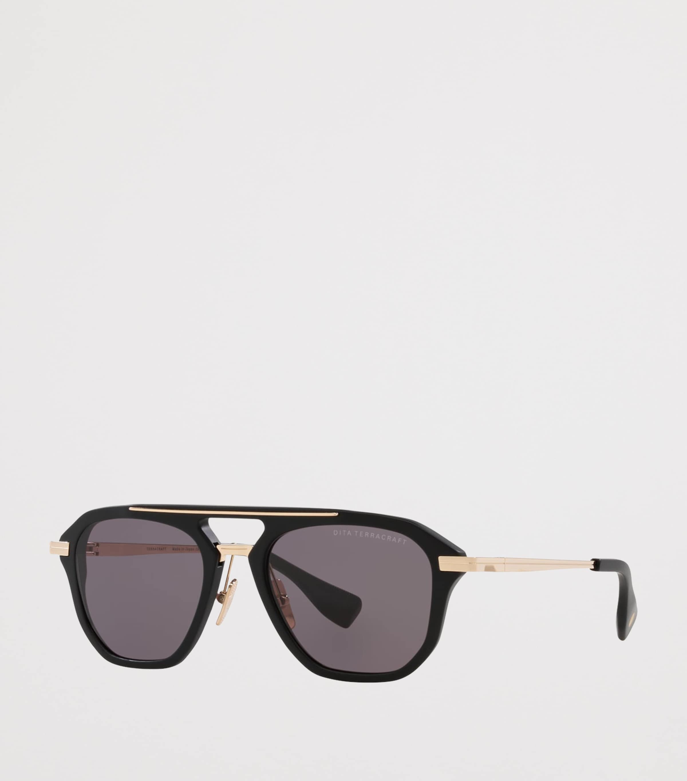 DITA Acetate Terracraft Aviator Sunglasses Black Image 2