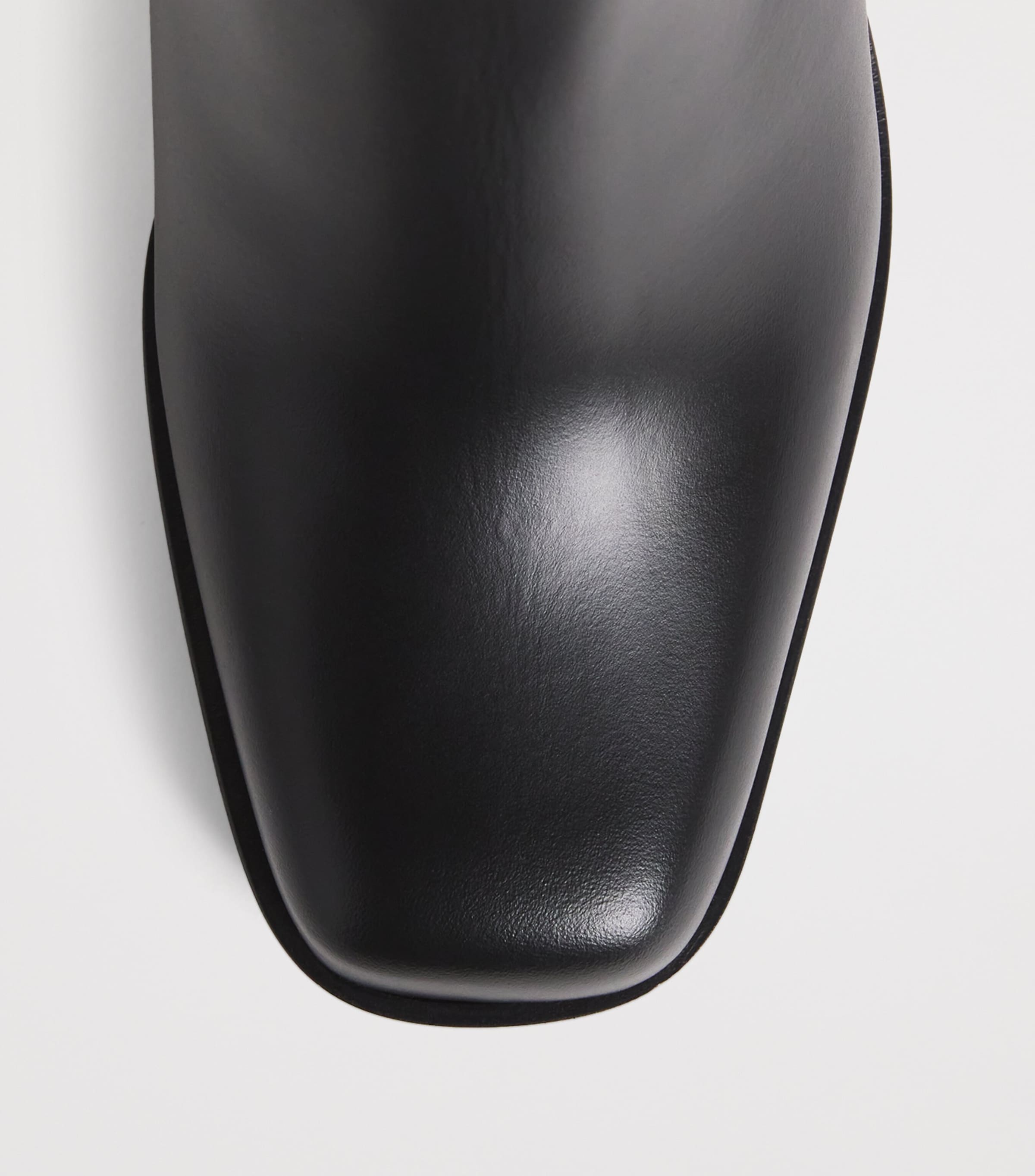 Leather Lace-Up Ankle Boots BLACK Image 5