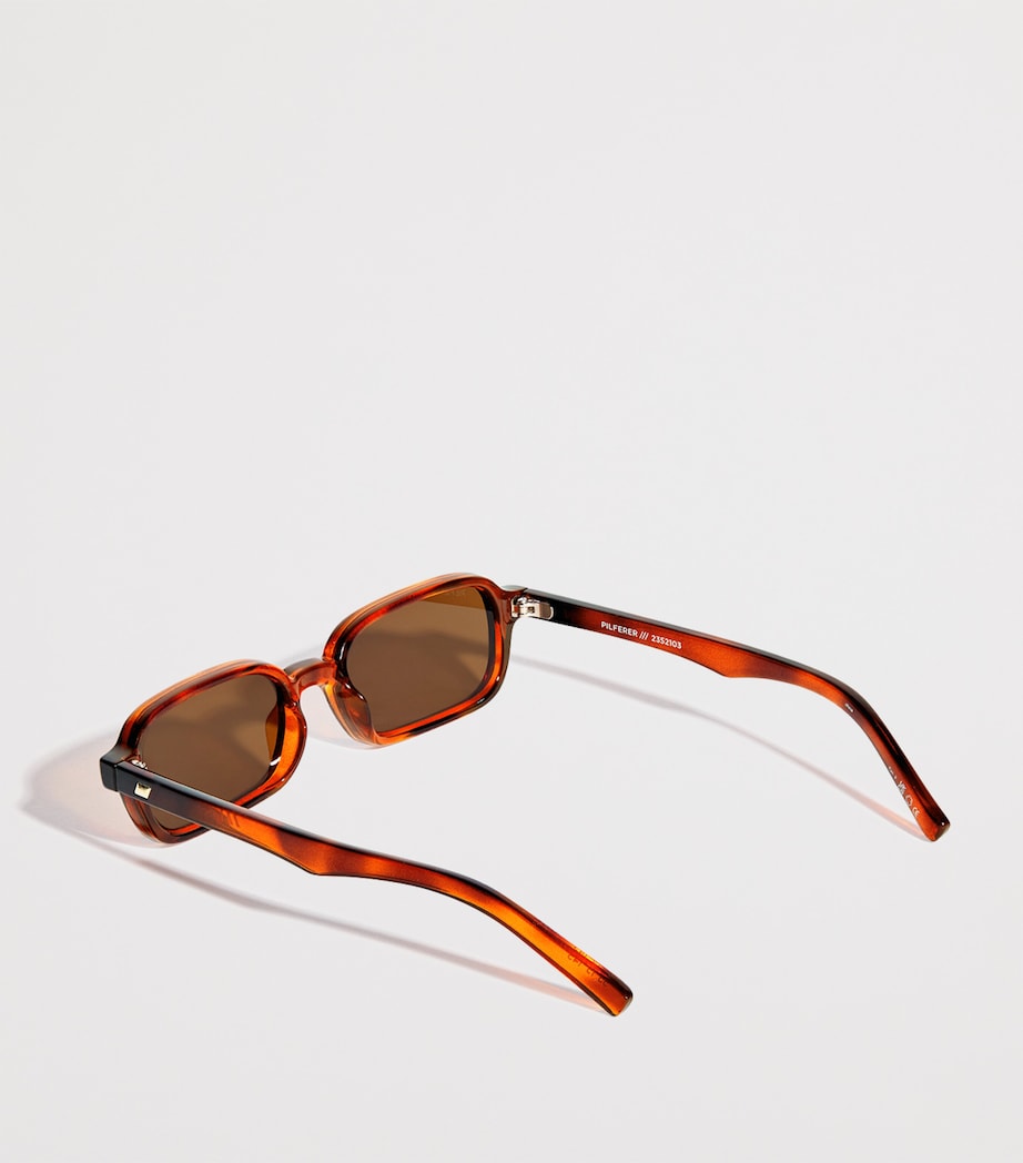 Slim Rectangle Pilferer Sunglasses TOFFEE TORT Image 3