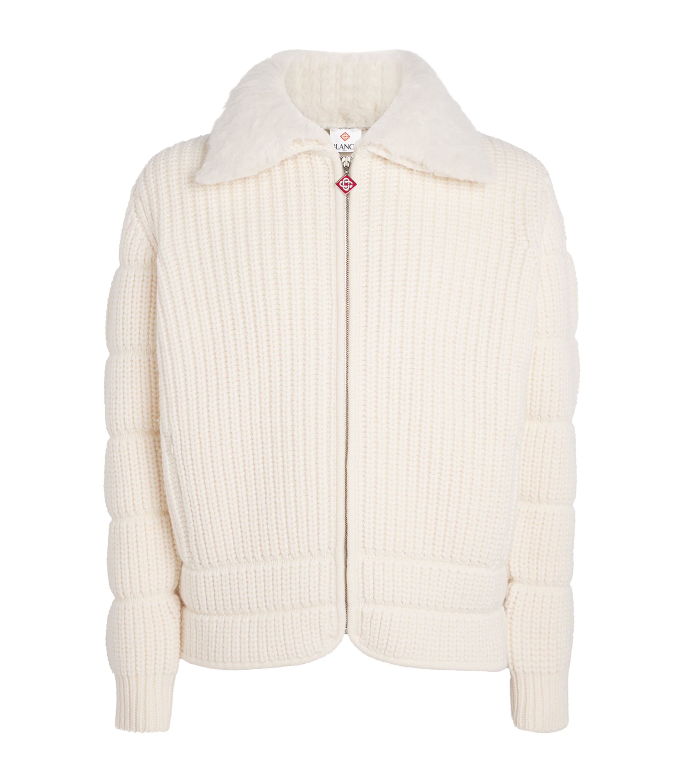 Merino Wool Padded Jacket WHITE Image 1