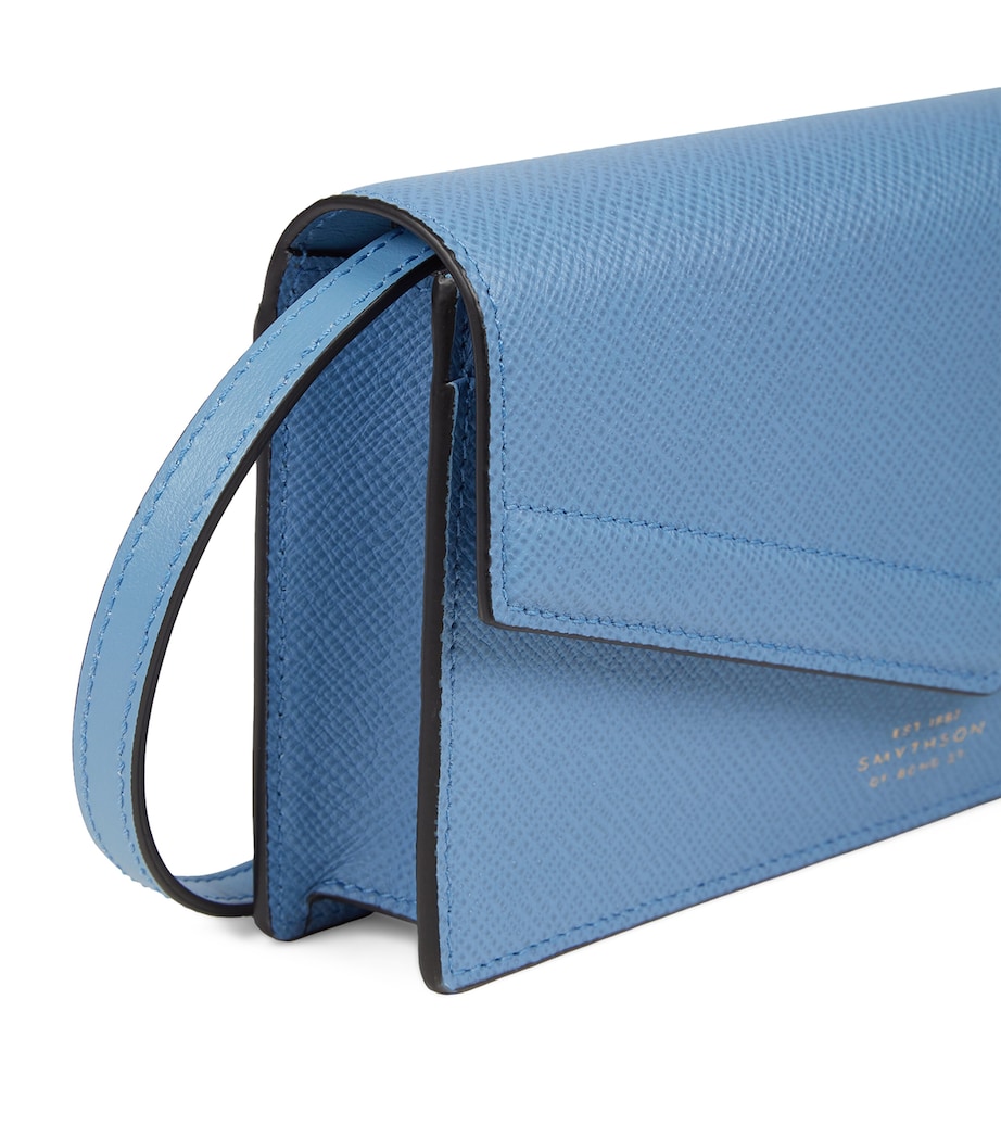 Panama Leather Envelope Cross-Body Bag NILE BLUE Image 4