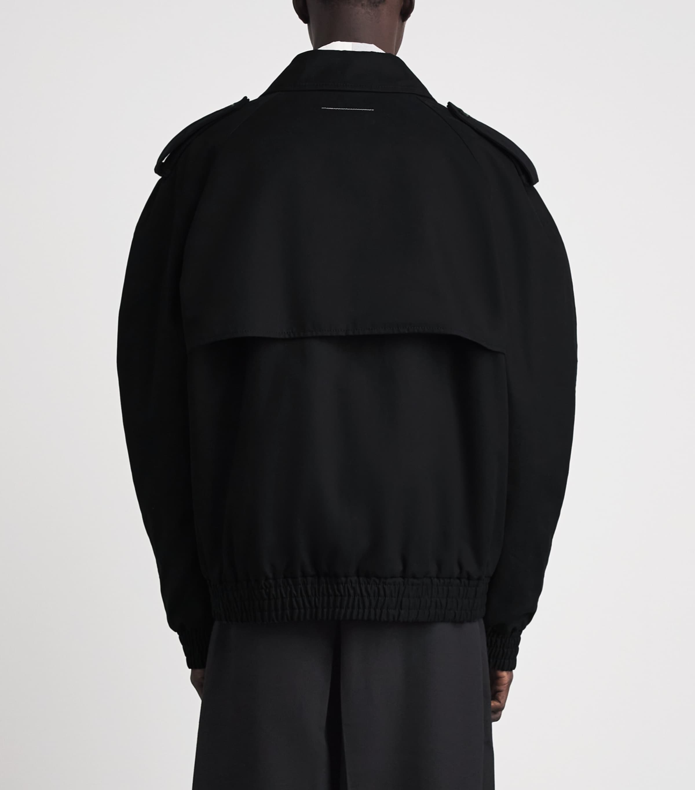 MM6 Maison Margiela Mens Cotton Twill Jacket Black Image 5