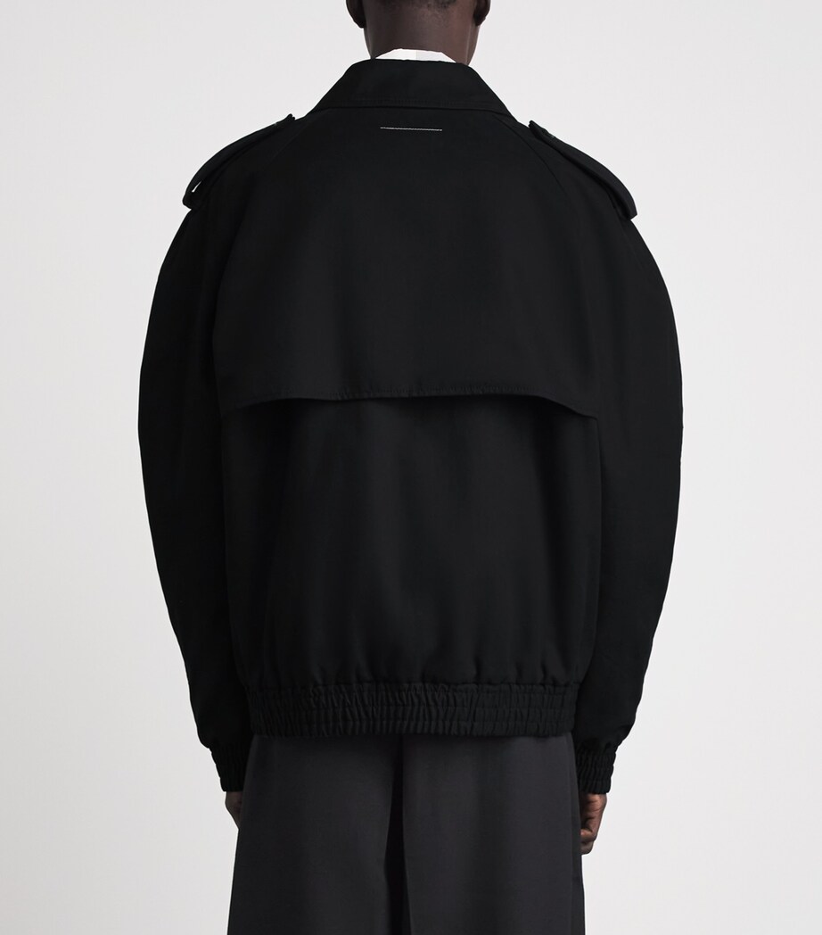 MM6 Maison Margiela Mens Cotton Twill Jacket Black Image 5