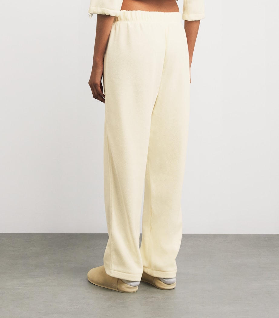Fleece Straight Leg Sweatpants ECRU Image 4