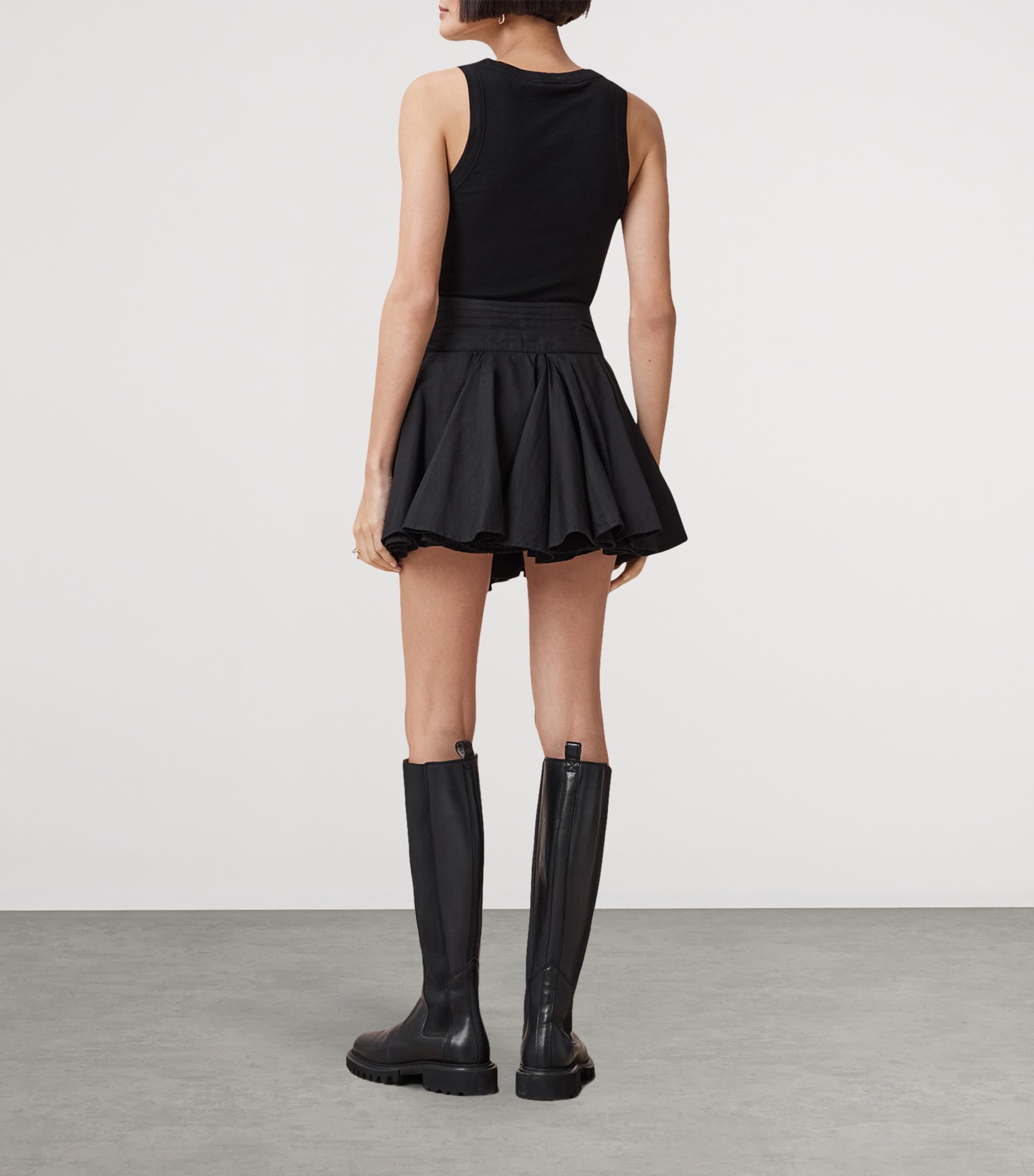 Tulip Mini Skirt BLACK Image 4