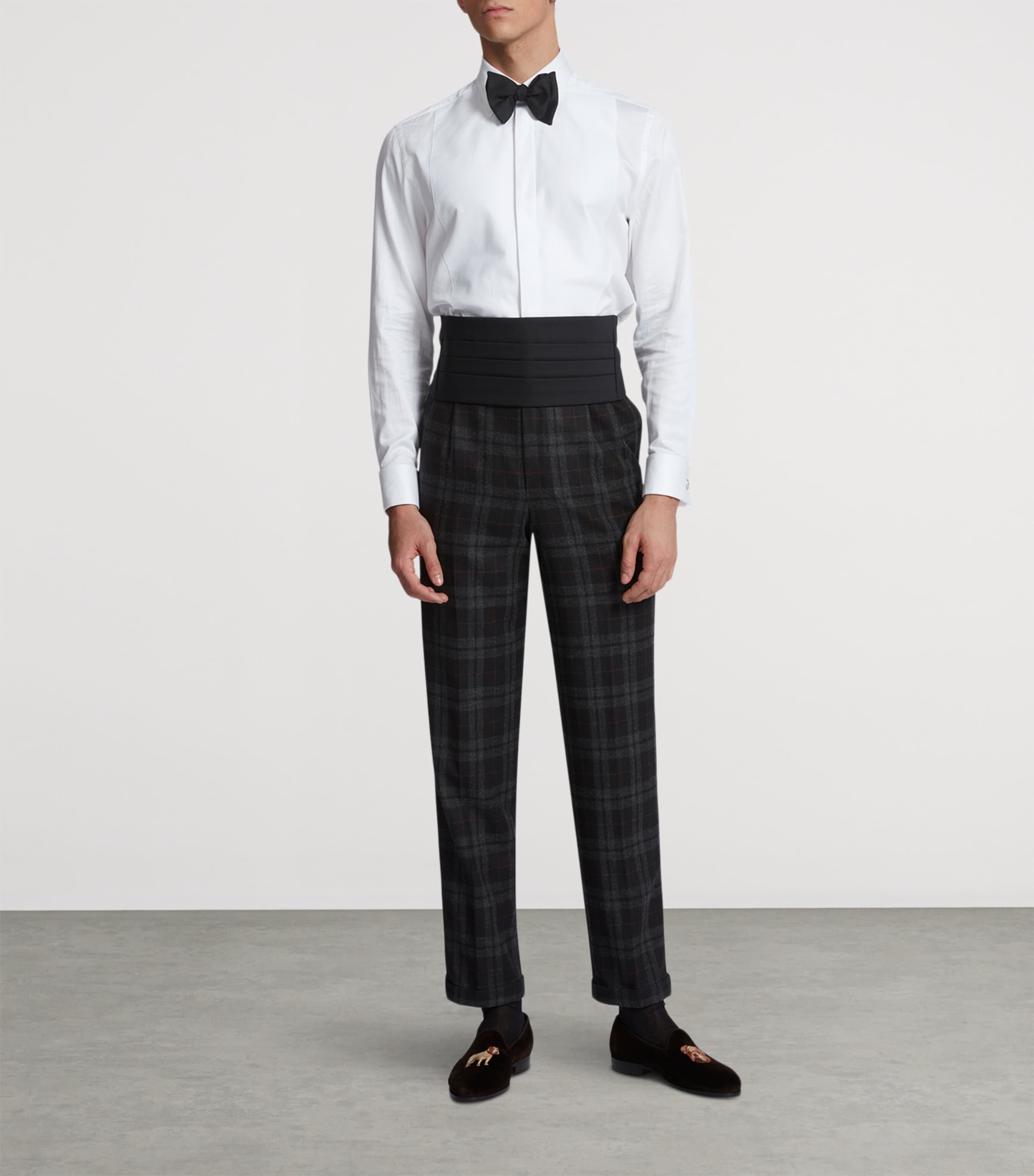 Cotton Oxford Evening Shirt 100WHITE Image 2