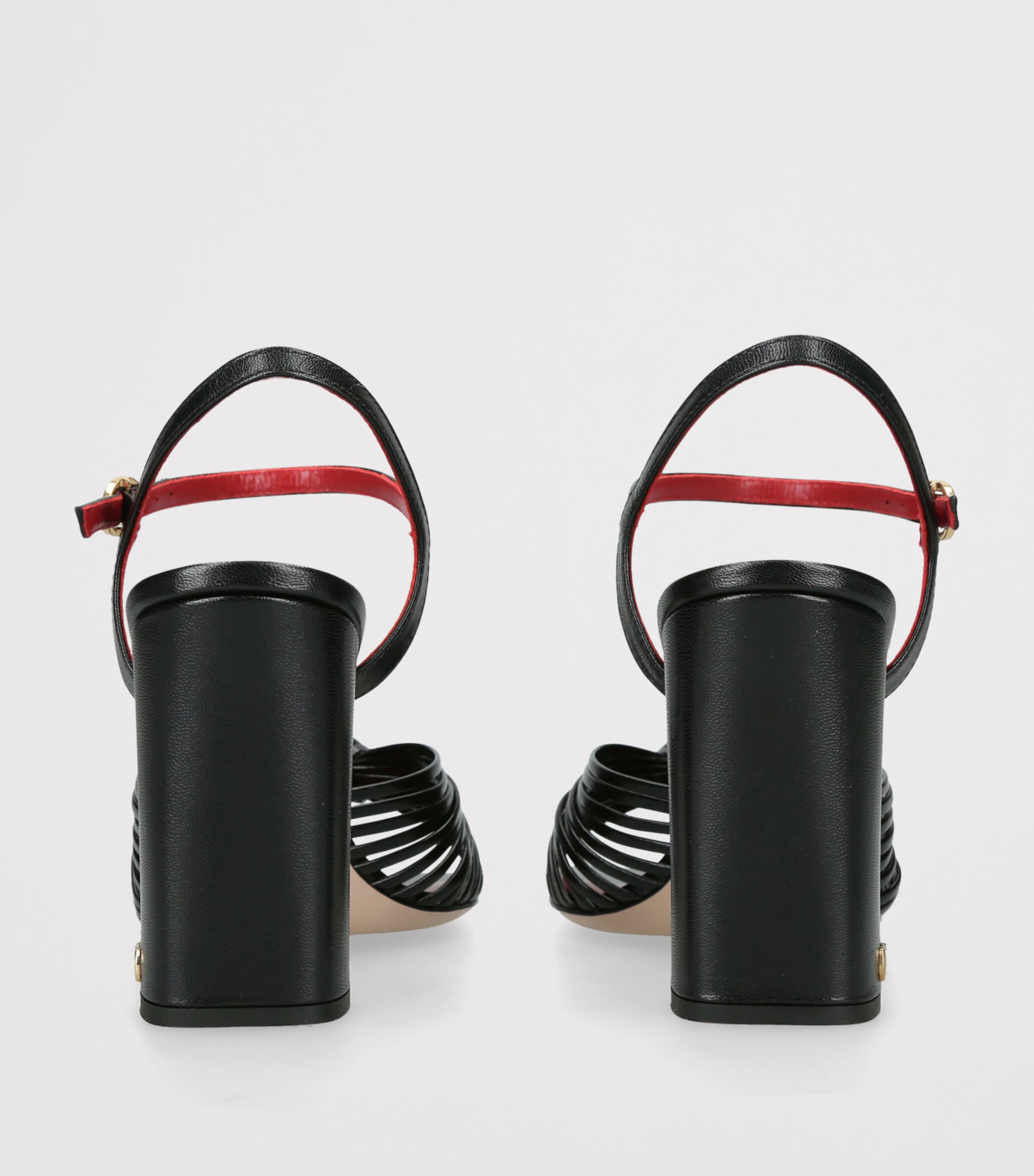 Valentino Garavani Leather Annet Heeled Sandals 90 Black Image 2