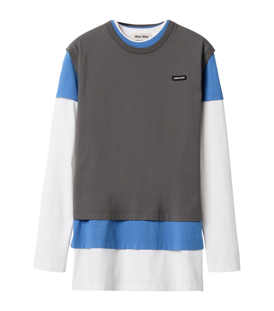 Cotton Layering T-Shirts (Pack of 3) F03Z8 Image 1