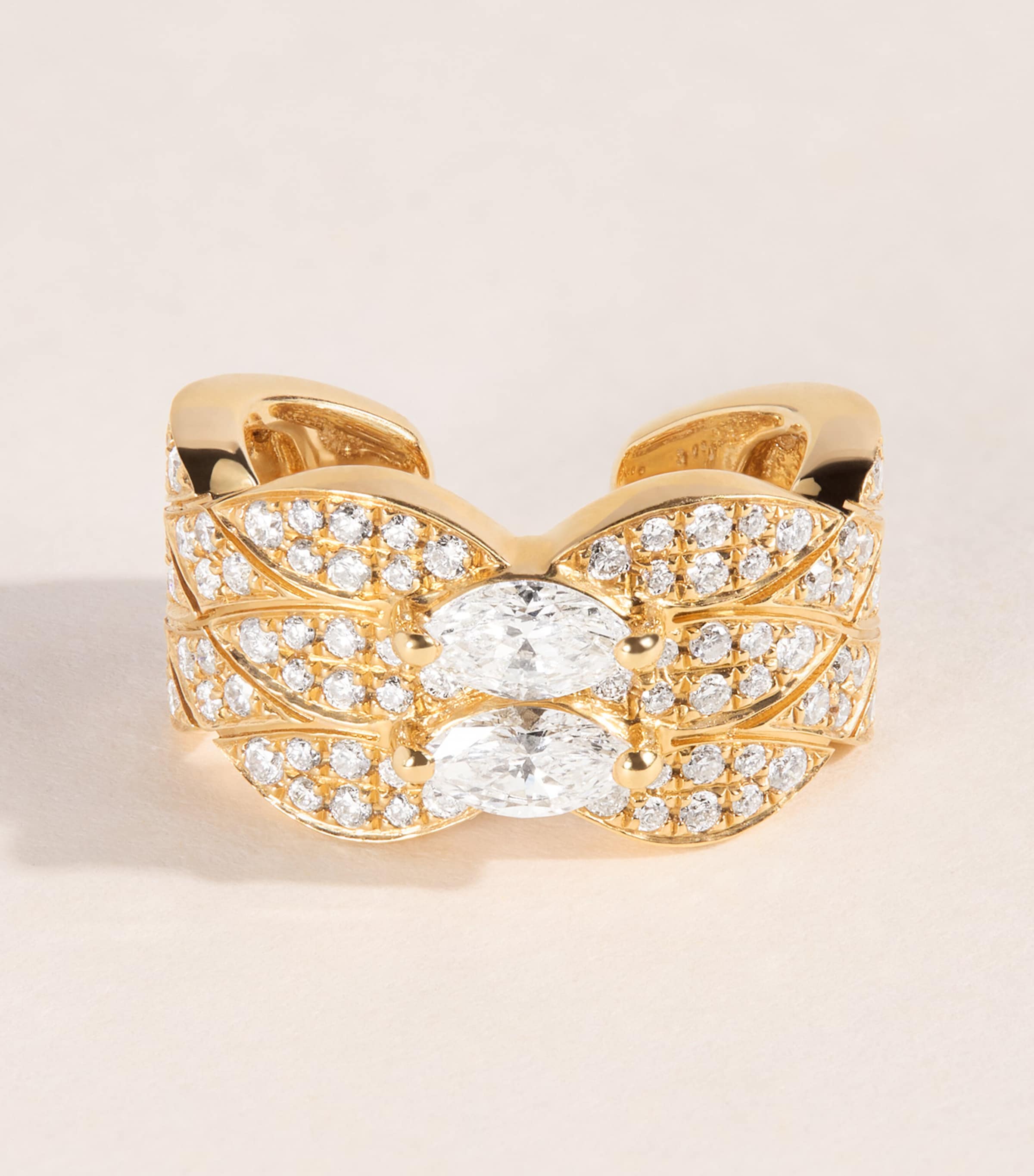 Anita Ko Yellow Gold and Diamond Talitha Ear Cuff Yellow Gold Image 1