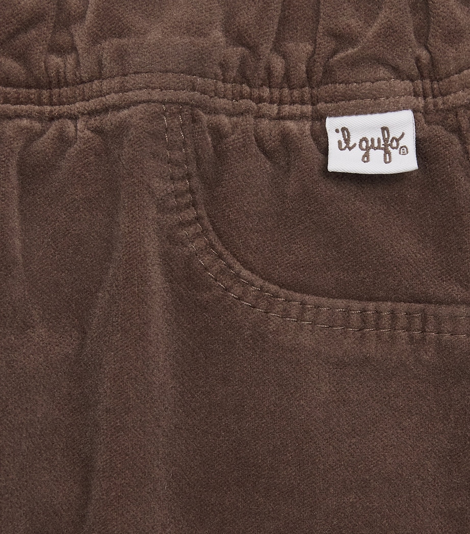 Cotton-Blend Velvet Trousers (6-36 Months) 183CHOCOLATE Image 3