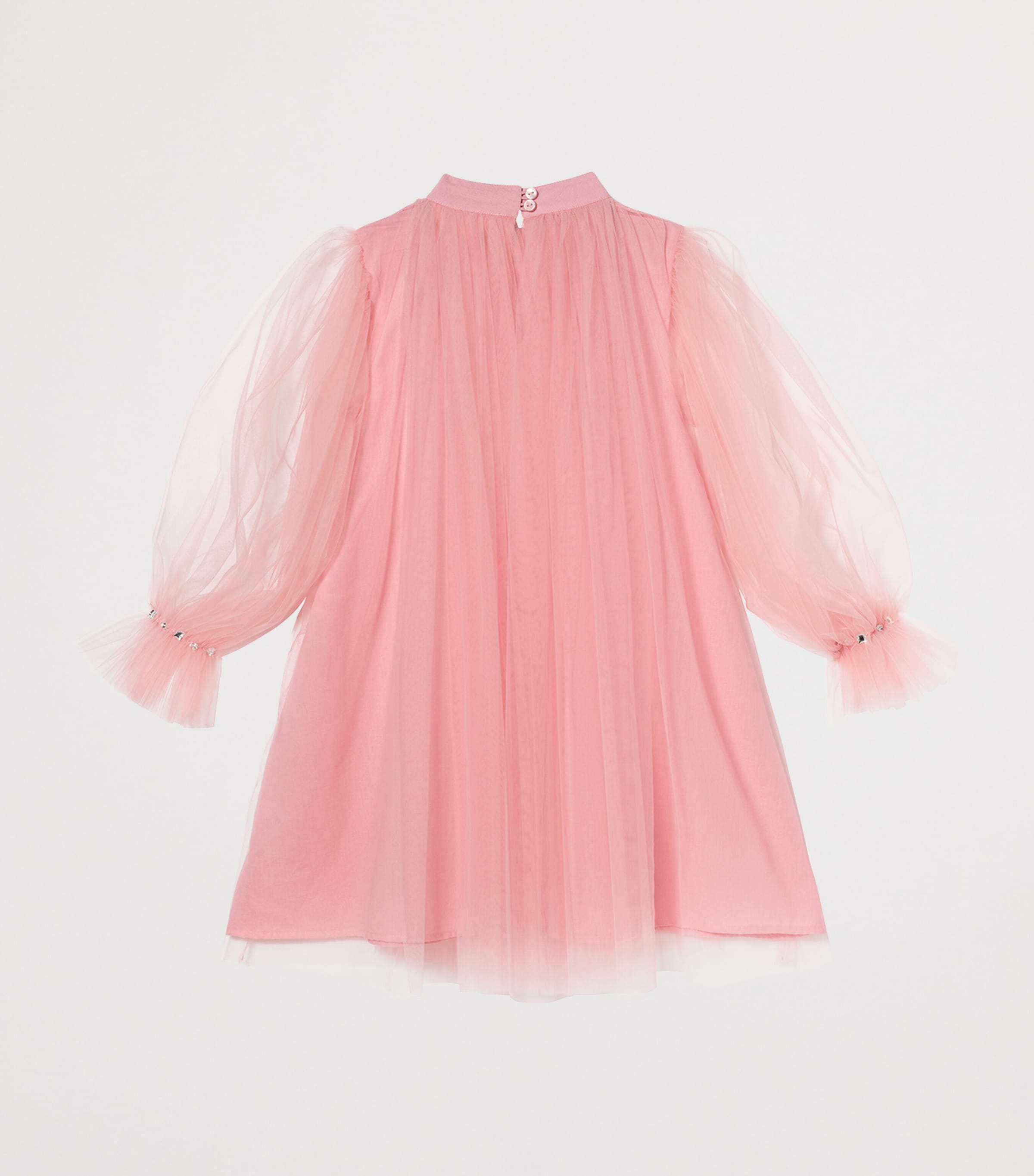 Tutu Du Monde Embellished Tumon Almas Dress (12-14 Years) Peach Blush Image 2
