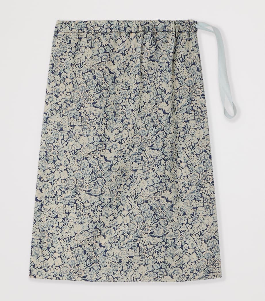 Bonpoint Organic Cotton Floral Pyjamas (6-18 Months) Fl Bleu De Prusse Image 3