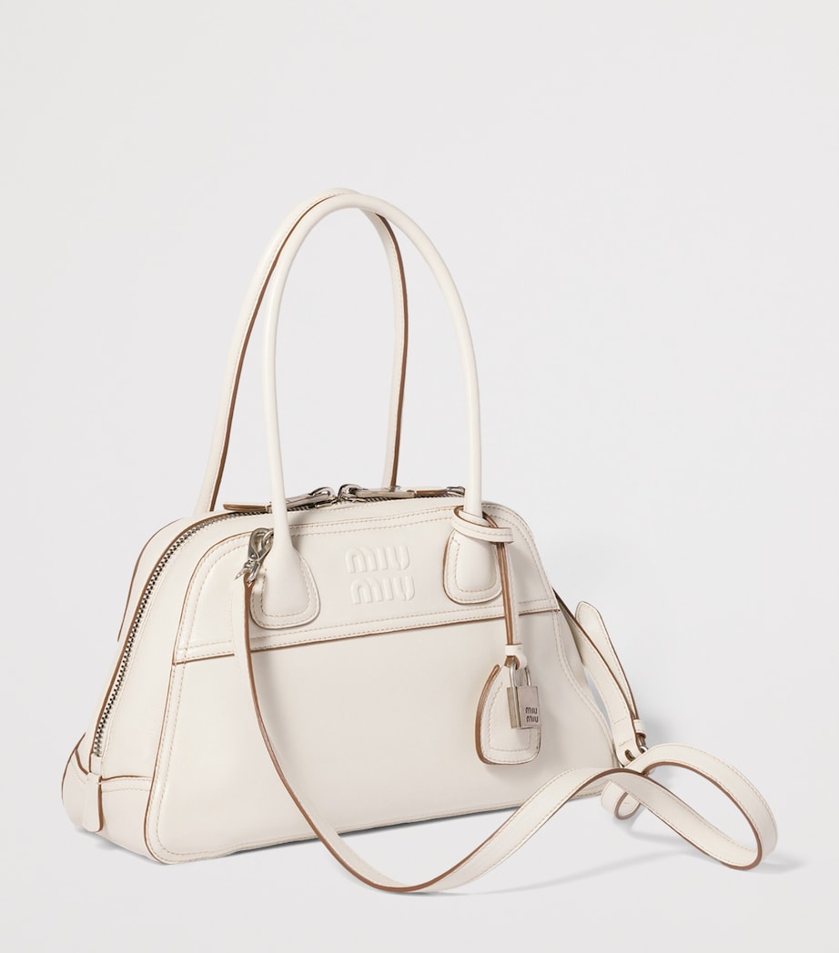 Miu Miu Nappa Leather Vivant Top-Handle Bag Neutral Image 2