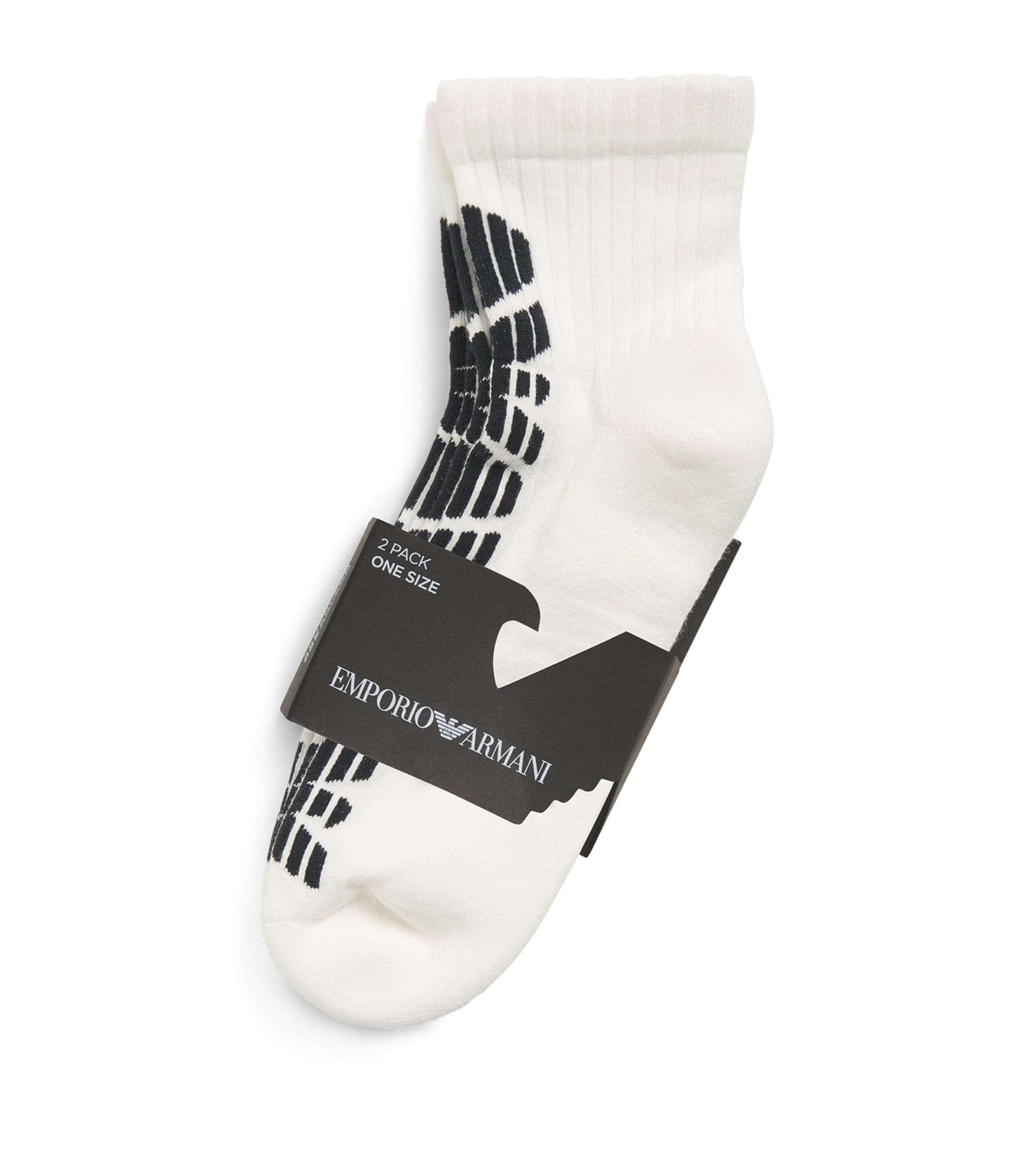 Shop Emporio Armani Sporty Socks In White