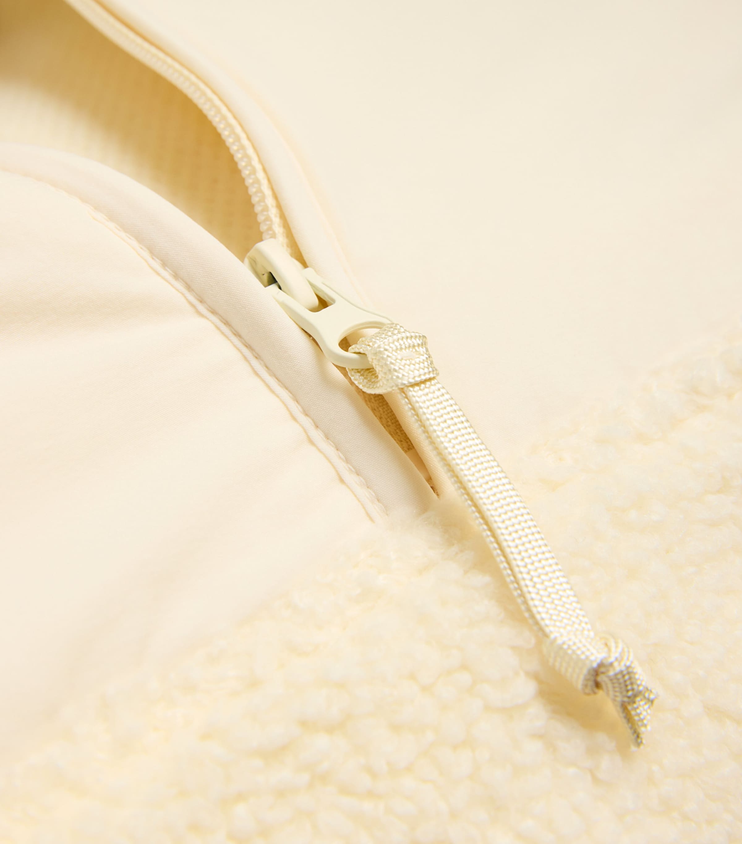 Teddy Oversized Quarter-Zip Sweater ECRU Image 5