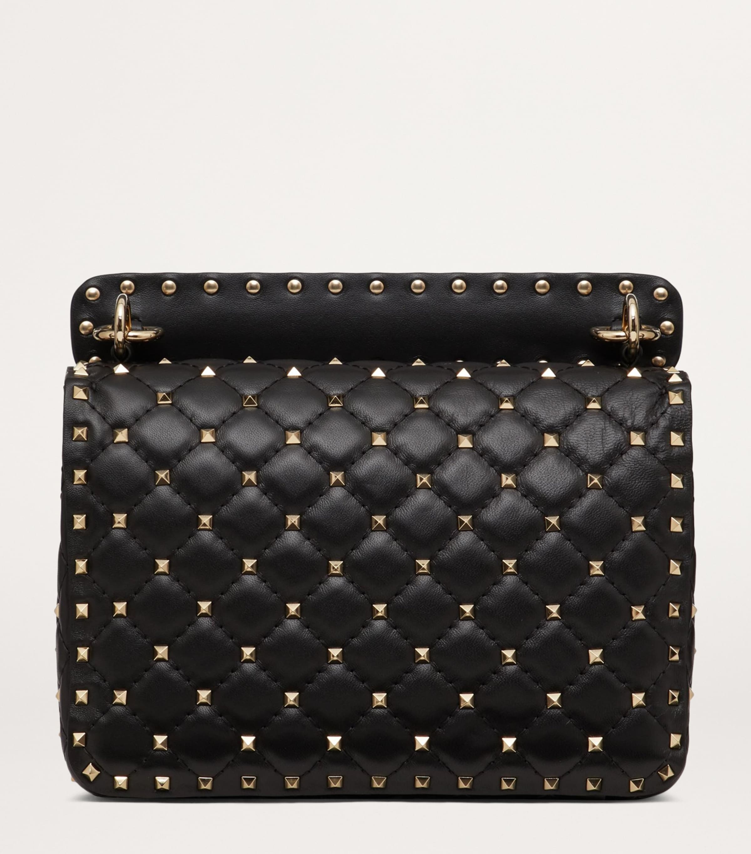 Medium Rockstud Spike Top-Handle Bag 0NO Image 4