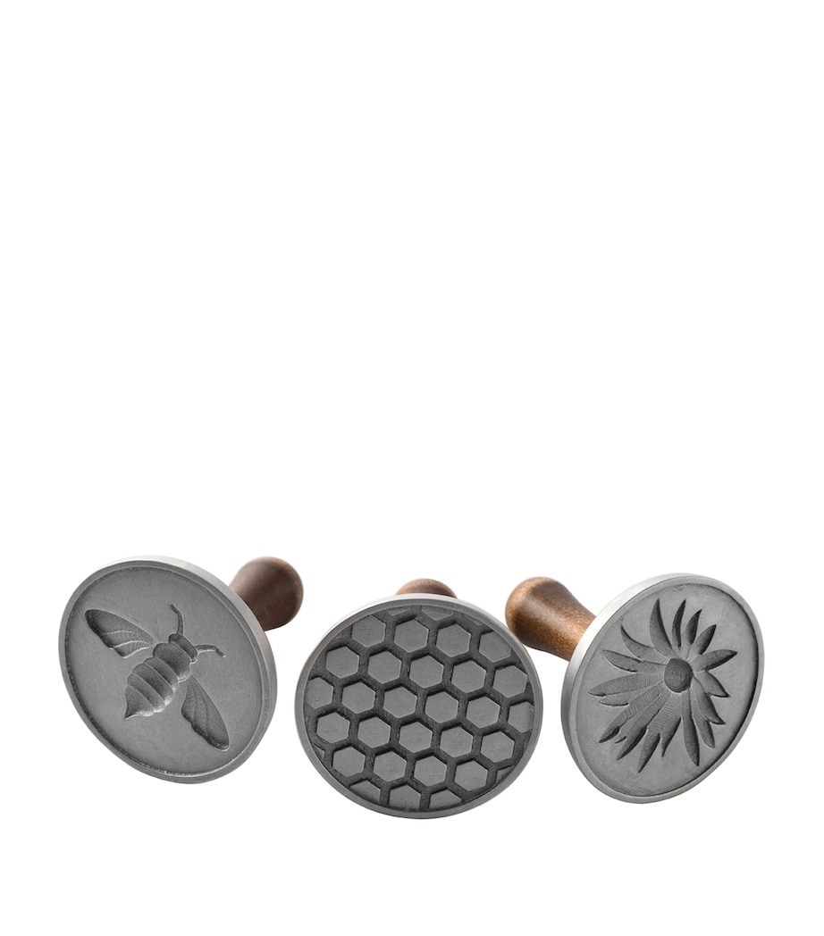 Honey Bee Cast Cookie Stamps (Set Of 3) SILVER Image 1