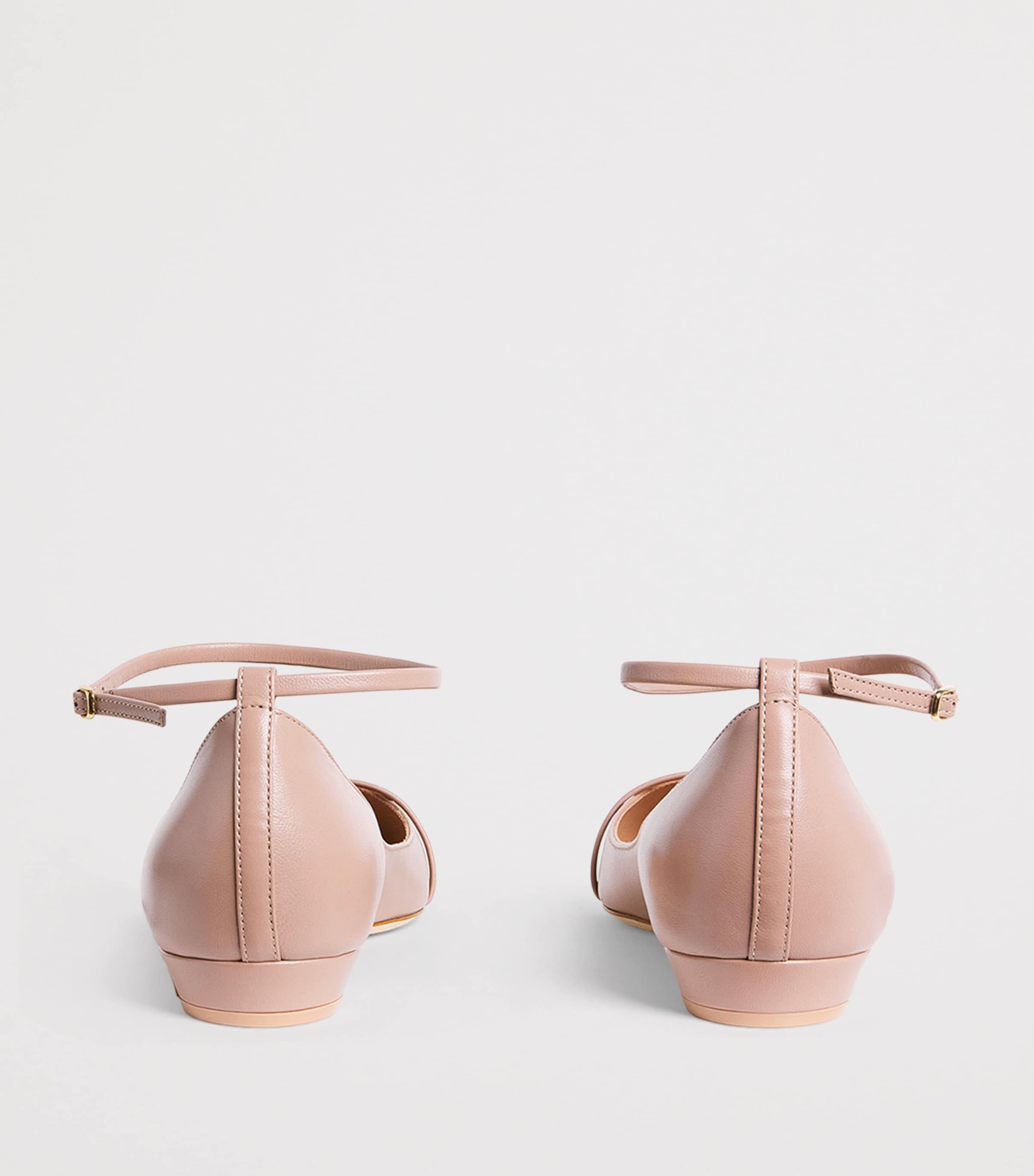 Malone Souliers Leather Mary Ballet Flats 10 Dove Image 5