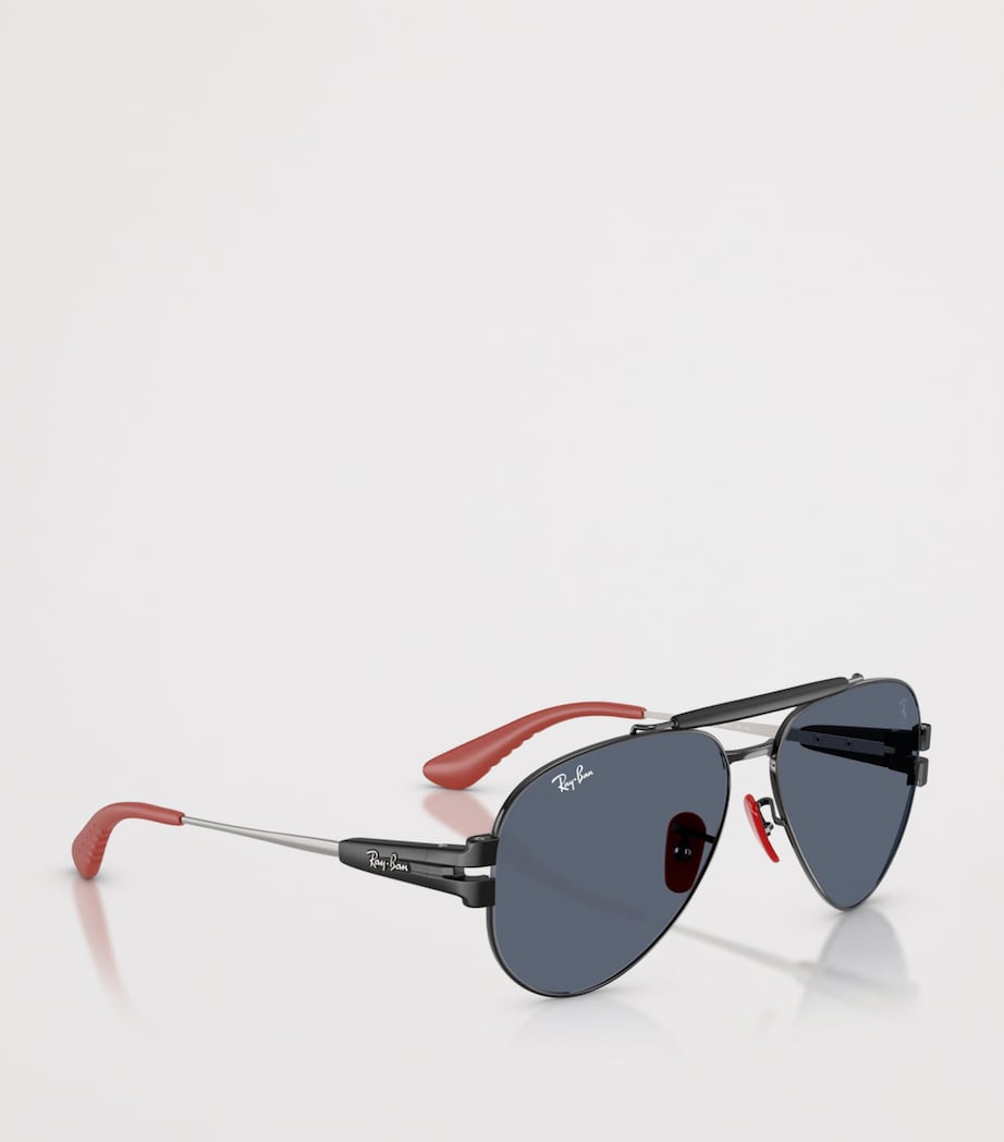 Ray-Ban RB3762M Scuderia Ferrari Collection Phantos Sunglasses Black Image 6