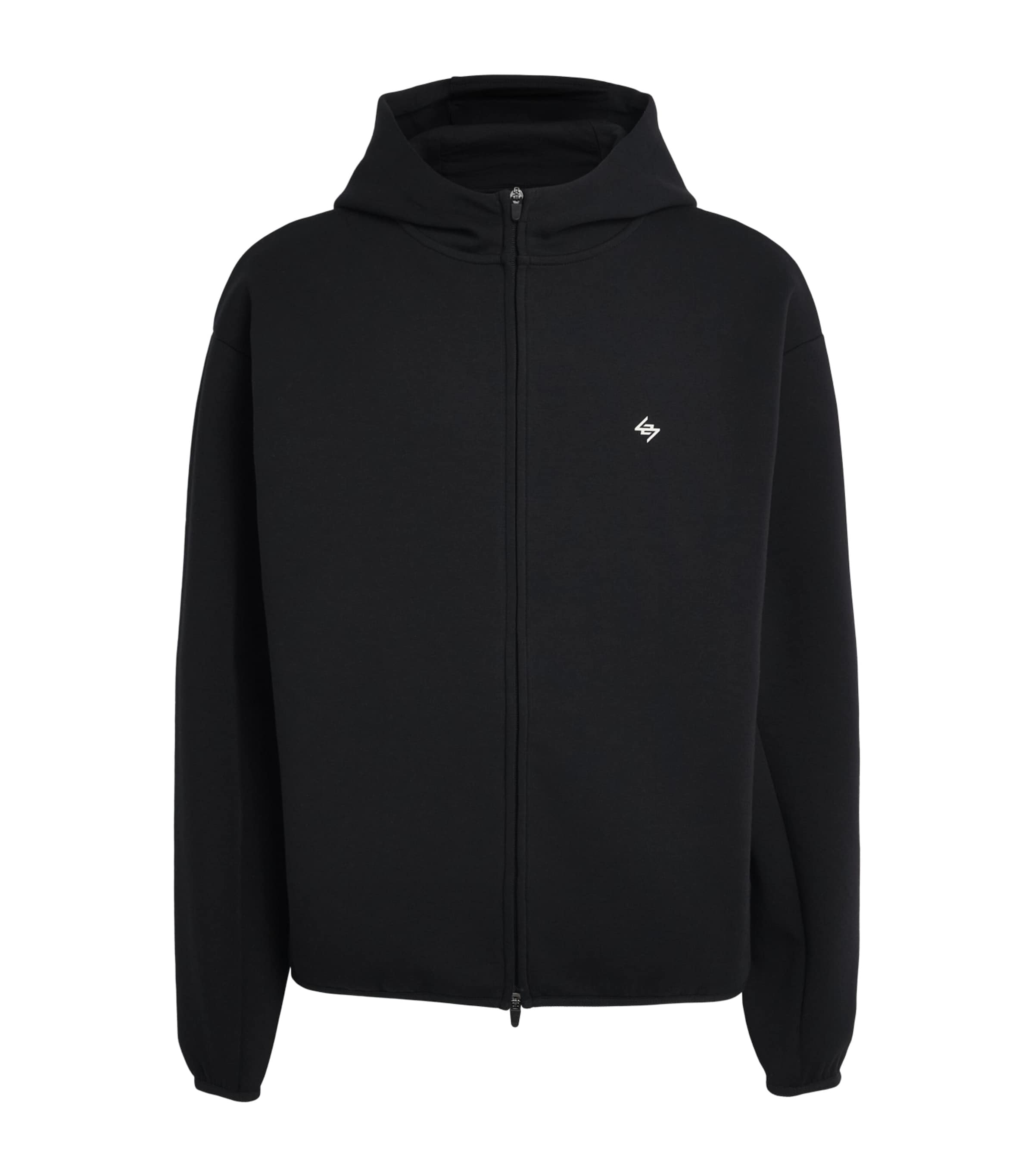 Represent 247 Mens 247 Numbers Zip-Up Hoodie Jet Black Image 1