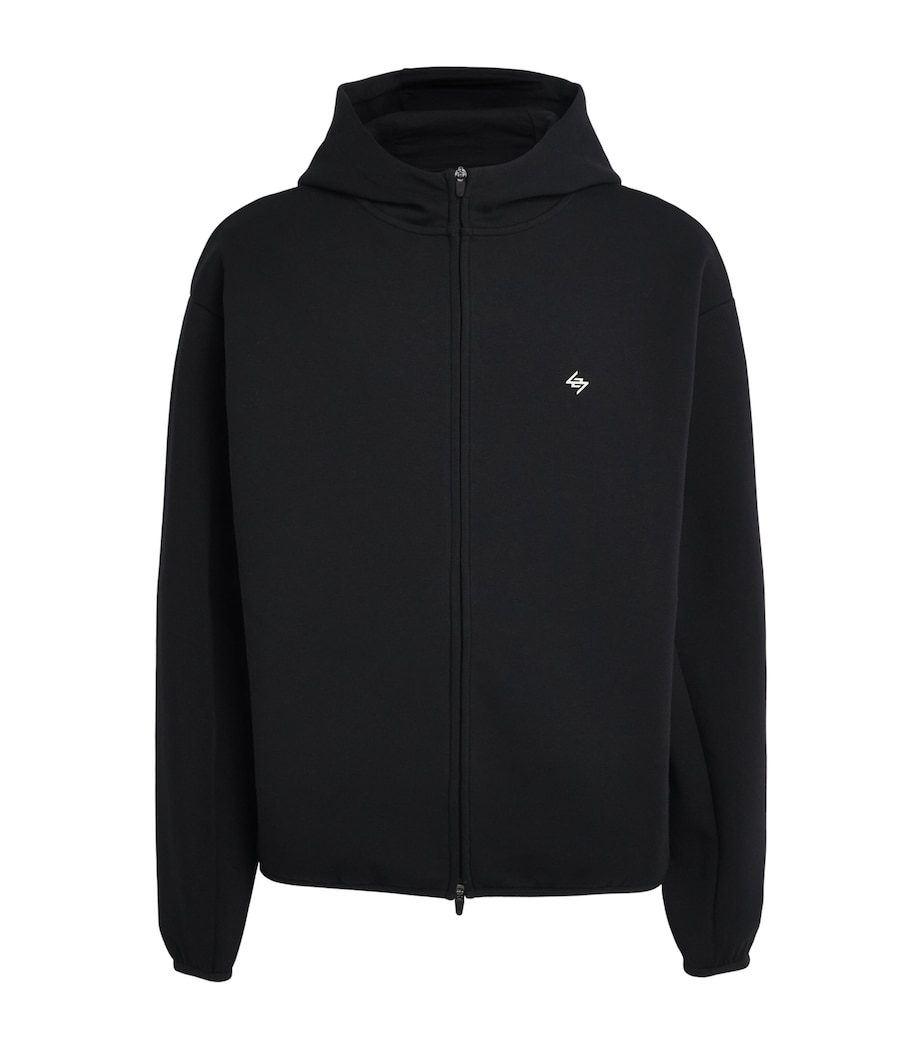 Represent 247 Mens 247 Numbers Zip-Up Hoodie Jet Black Image 1