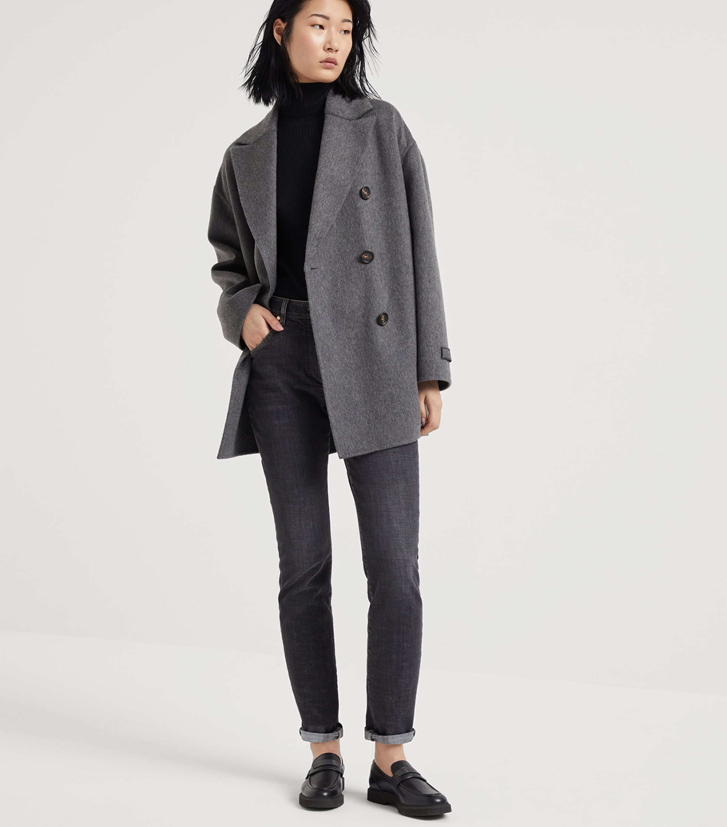 Cashmere-Silk-Blend Rollneck Sweater C101 Image 4