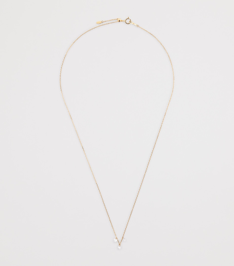 Yellow Gold and Diamond 3-Stone Danaé Necklace YELLOW GOLD Image 3