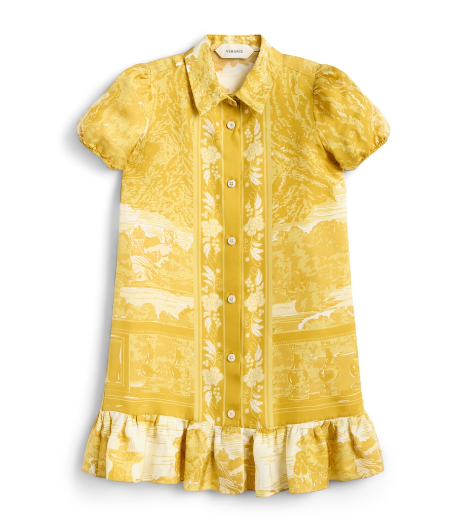 Versace Kids Silk Twill Grotto Shirt Dress (4-14 Years) Image 1