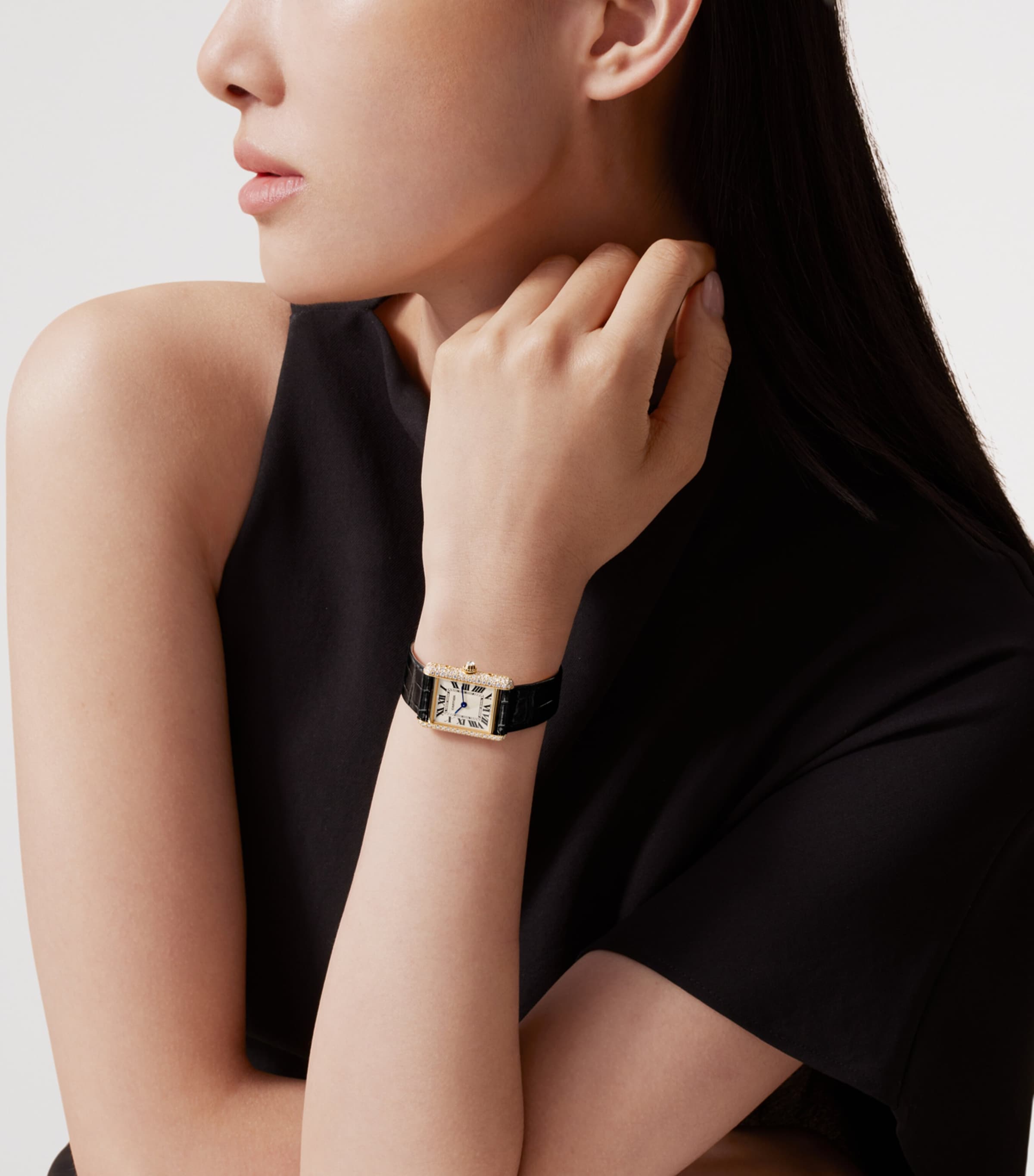 Cartier Yellow Gold and Diamond Tank Louis Cartier Watch 22mm Yellow Gold Image 2