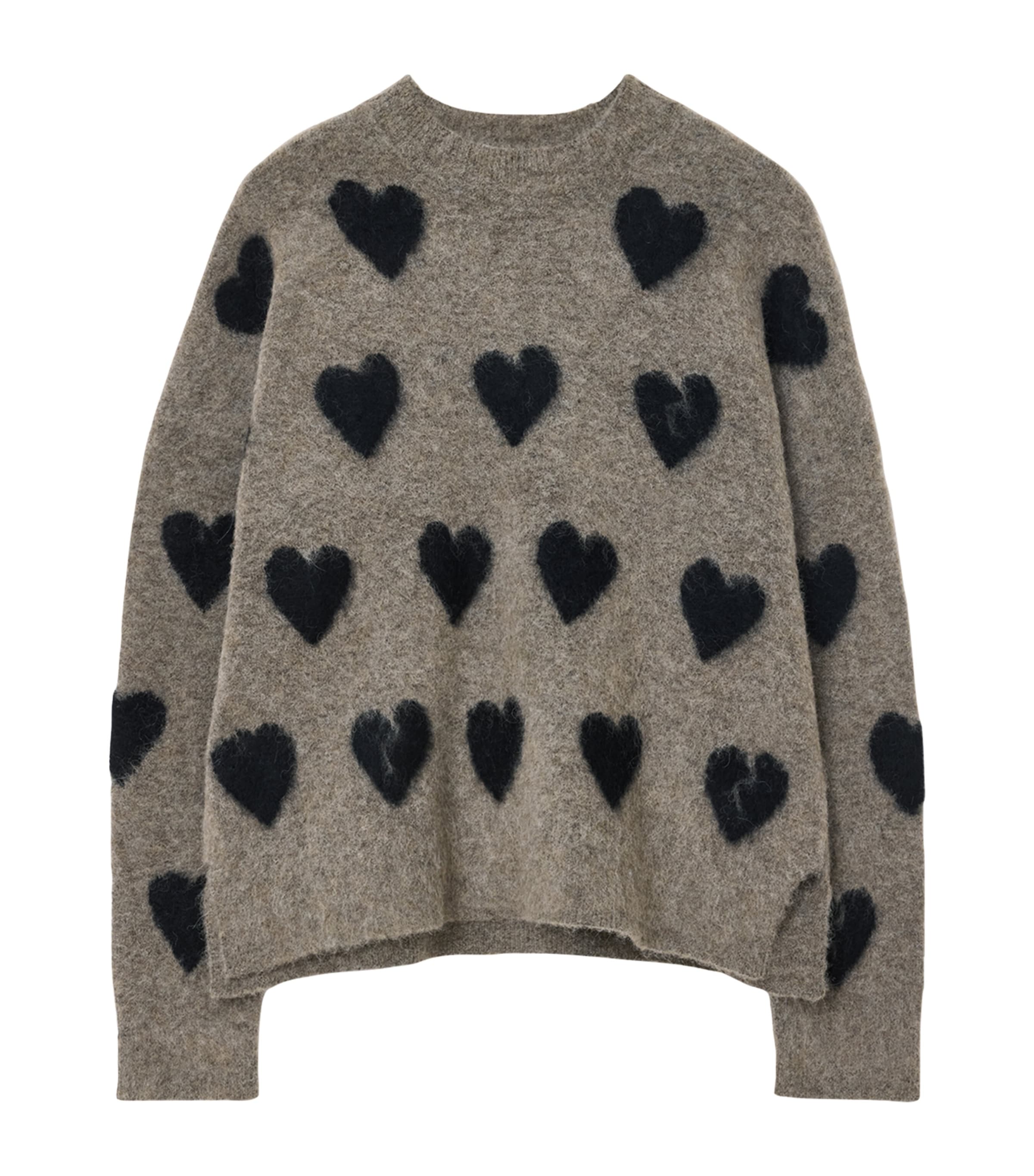 Wool-Blend Amora Sweater WALNUT BROWN/BLACK Image 1