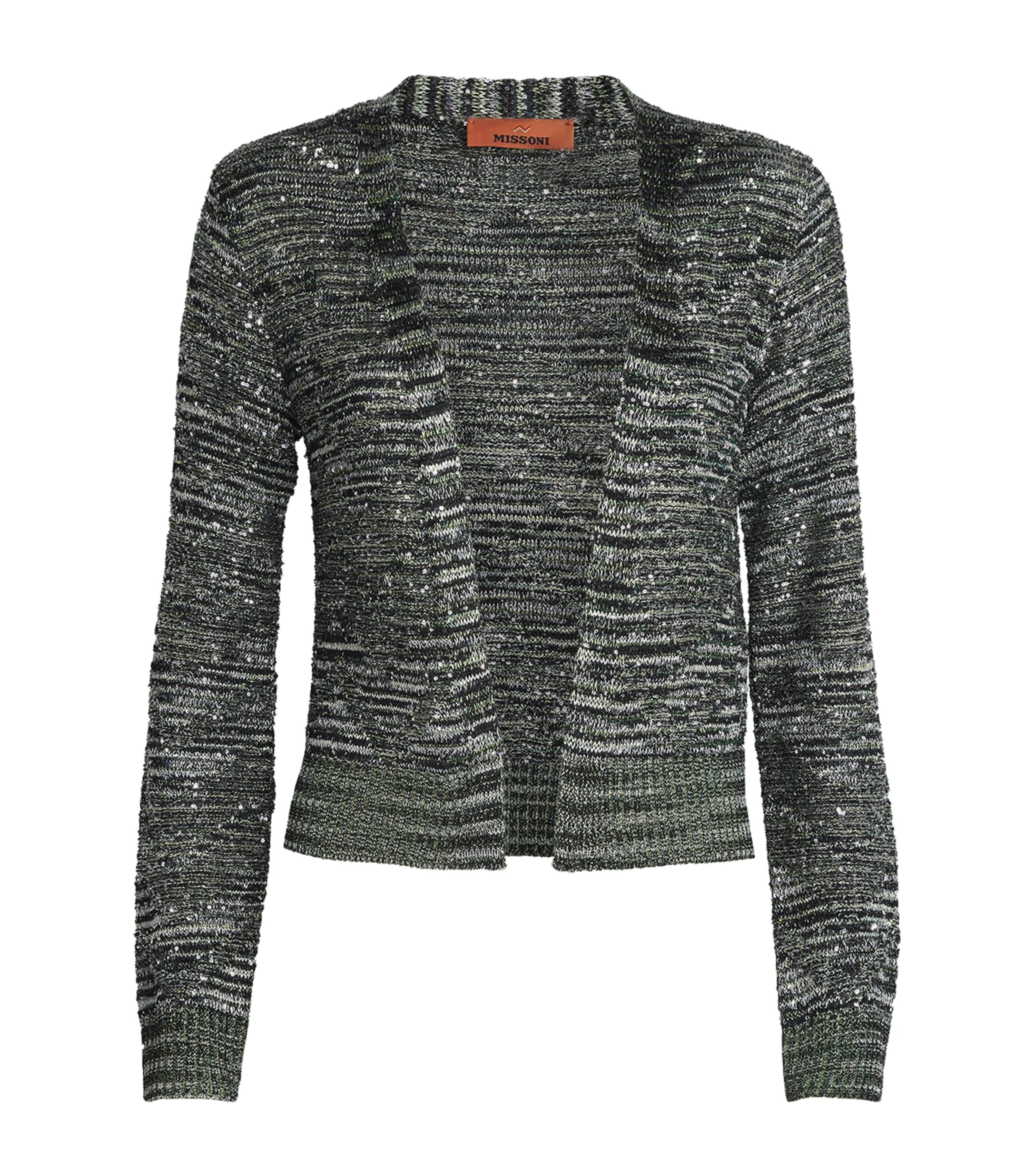 Shop Missoni Sequin-embellished Stripe Cardigan
