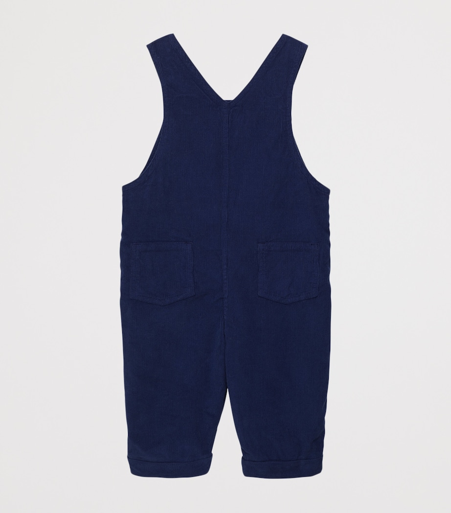 Cotton Here Comes Trouble Dungarees (3-36 Months) NAVY Image 2