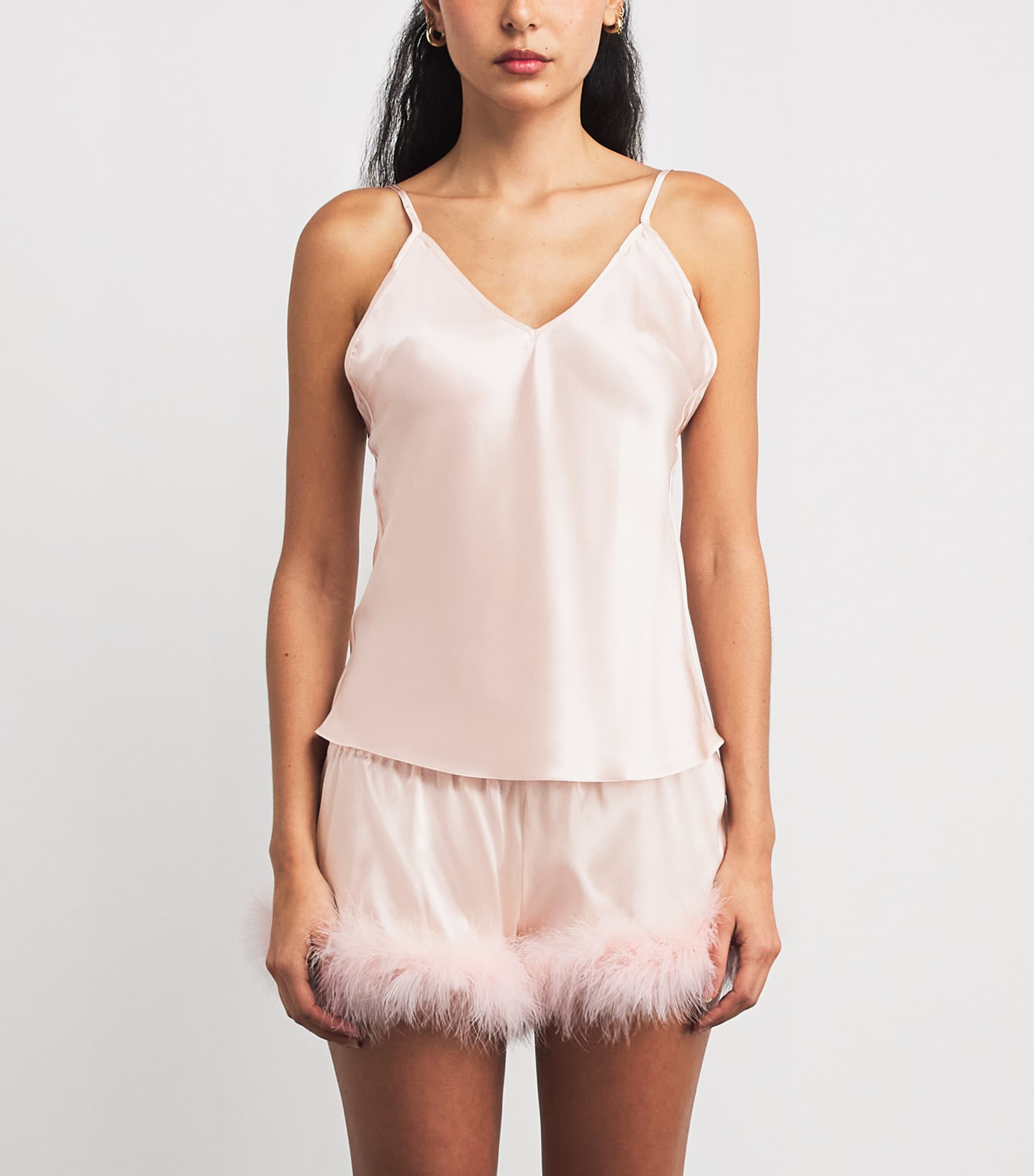 Gilda & Pearl Womens Silk Taylor Cami Top Perfume Pink Image 3