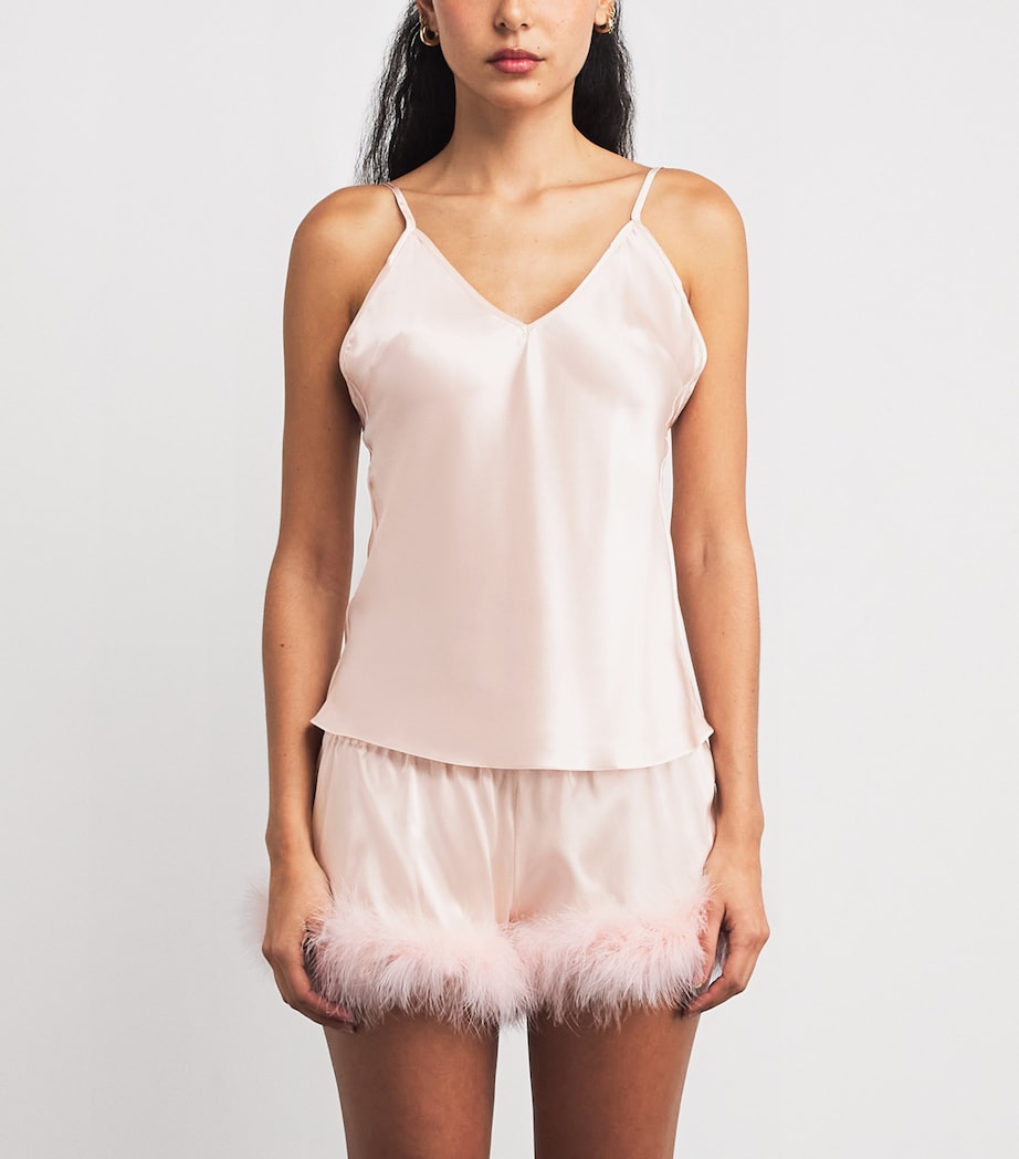 Gilda & Pearl Womens Silk Taylor Cami Top Perfume Pink Image 3