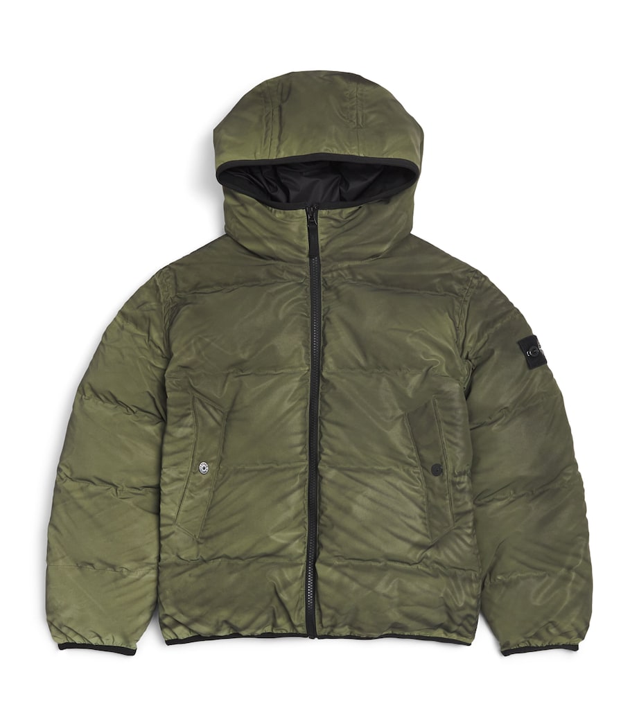 Stone Island Junior Down Reflective Jacket (10-14 Years) Military Green Image 1