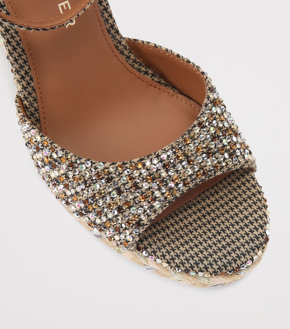 Kurt Geiger London Embellished Wedge Sandals Beige Comb Image 2