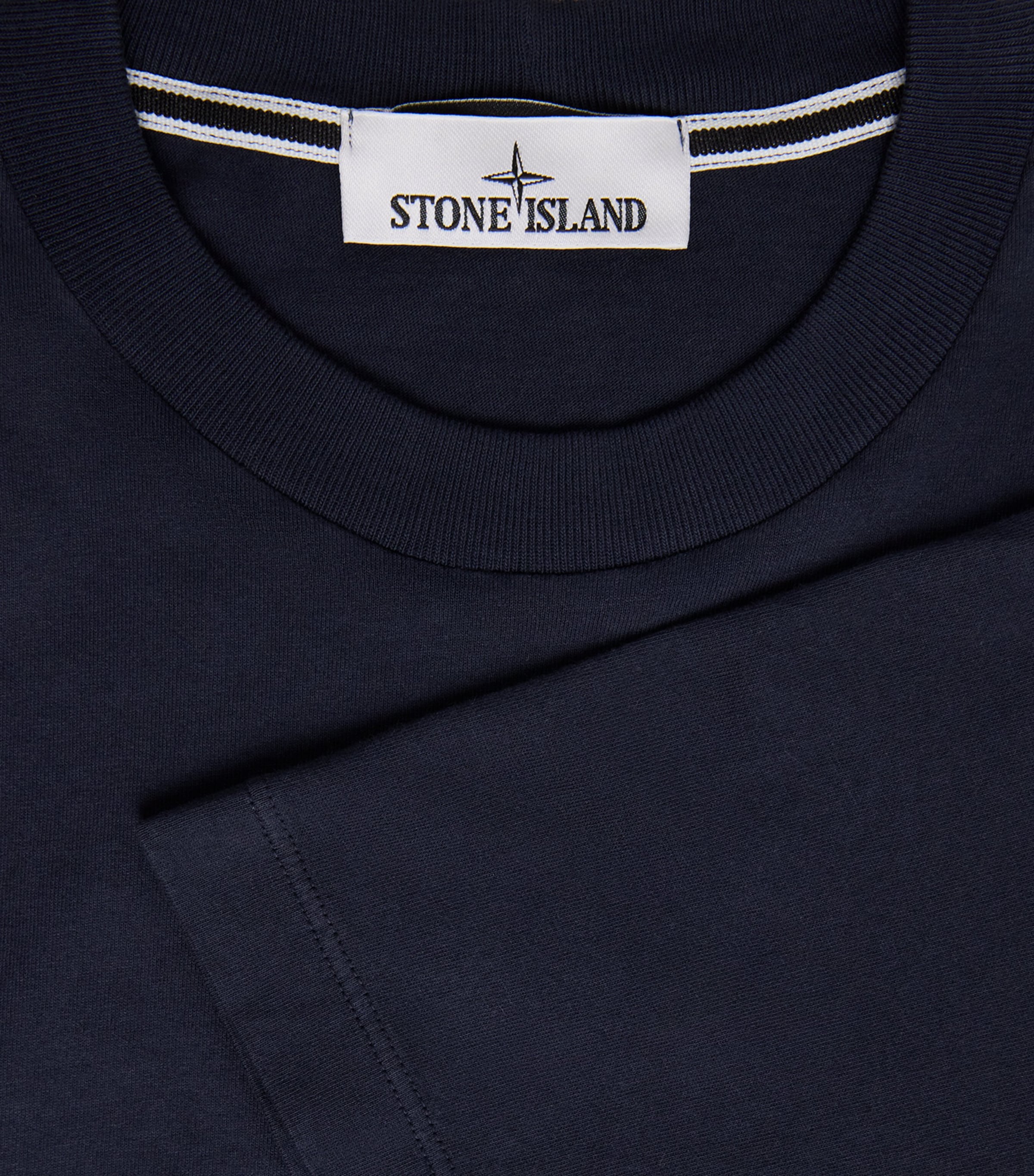Stone Island Mens Organic Cotton Logo T-Shirt Image 6